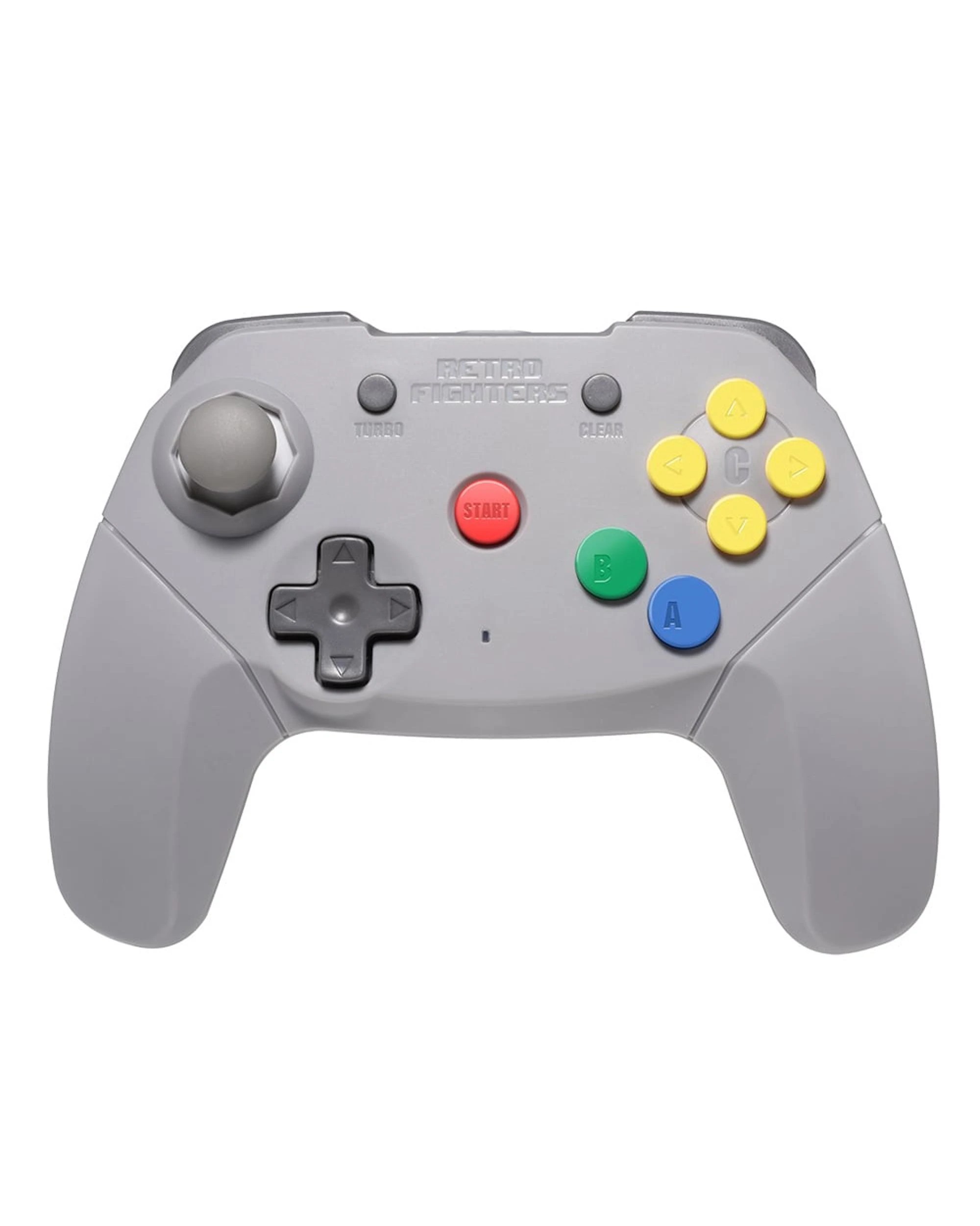 3 Retro Fighters Brawler64 Wireless Gray Gamepad - Grey, 3 of 3