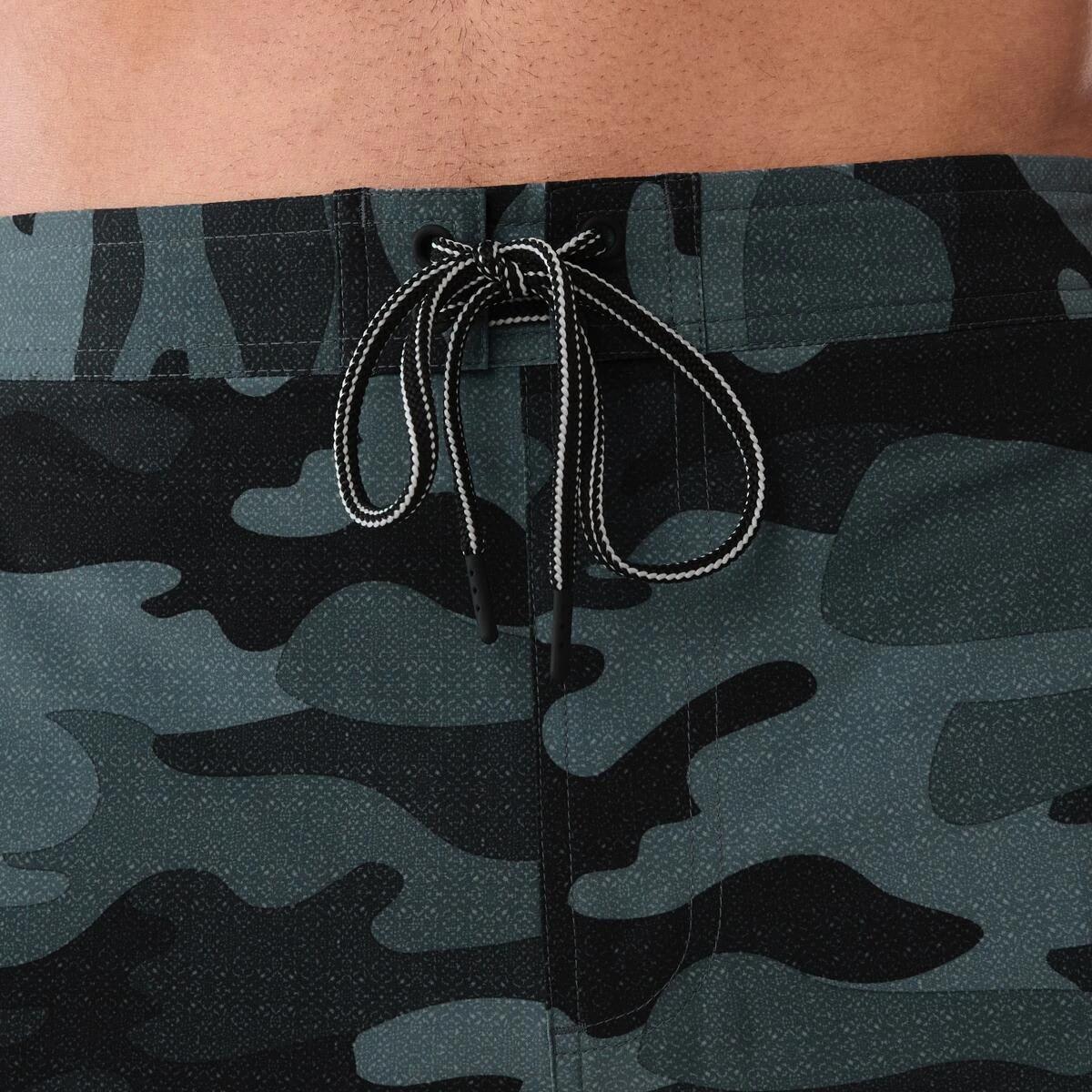 4 Stretch Cargo Swim Shorts DISTRESSED CAMO VOLCANIC ASH, 4 of 5