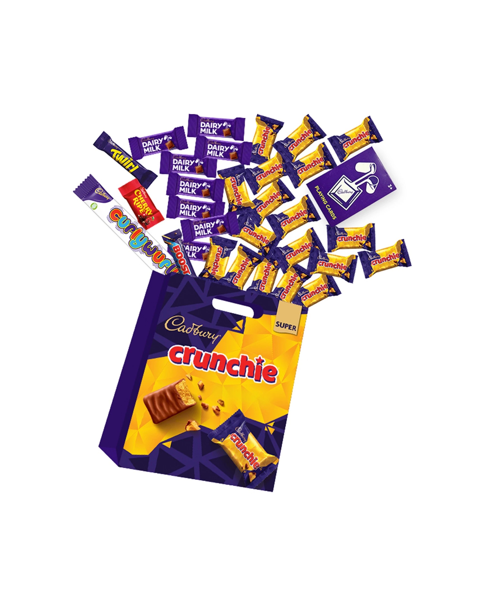 1 Cadbury 31pc Dairy Milk Crunchie Super Showbag Chocolate Snacks - Multi, 1 of 1