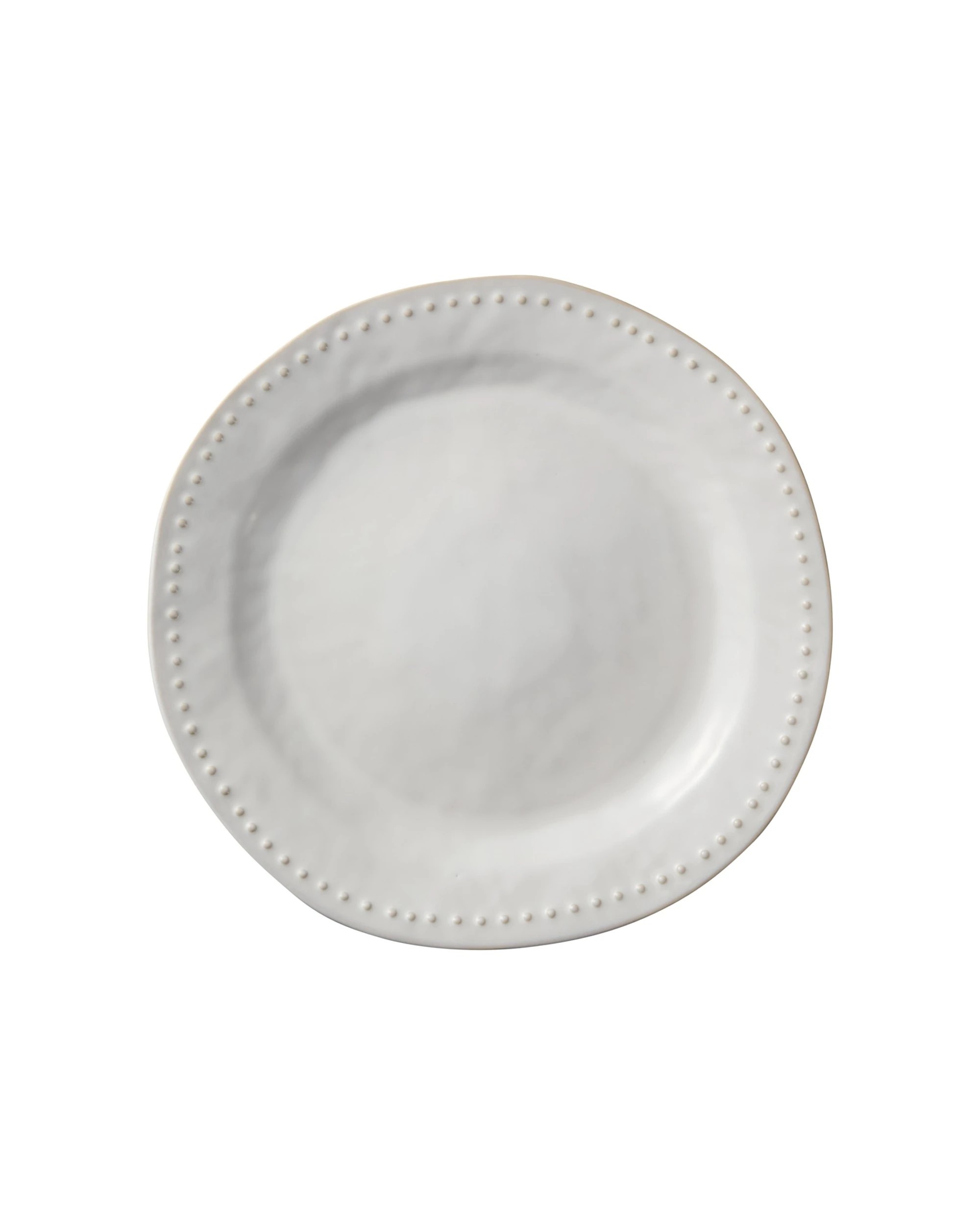 1 Casa Domani Durable Stoneware Punto Round Rim Platter Plate 32.5cm - White, 1 of 4