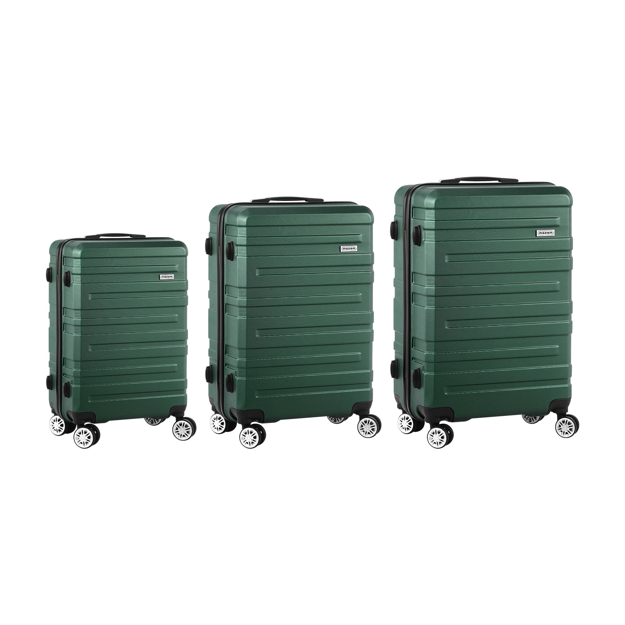 6 Mazam 3PCS Luggage Suitcase Trolley Set Travel TSA Lock ABS Hard Case - Green, 6 of 9