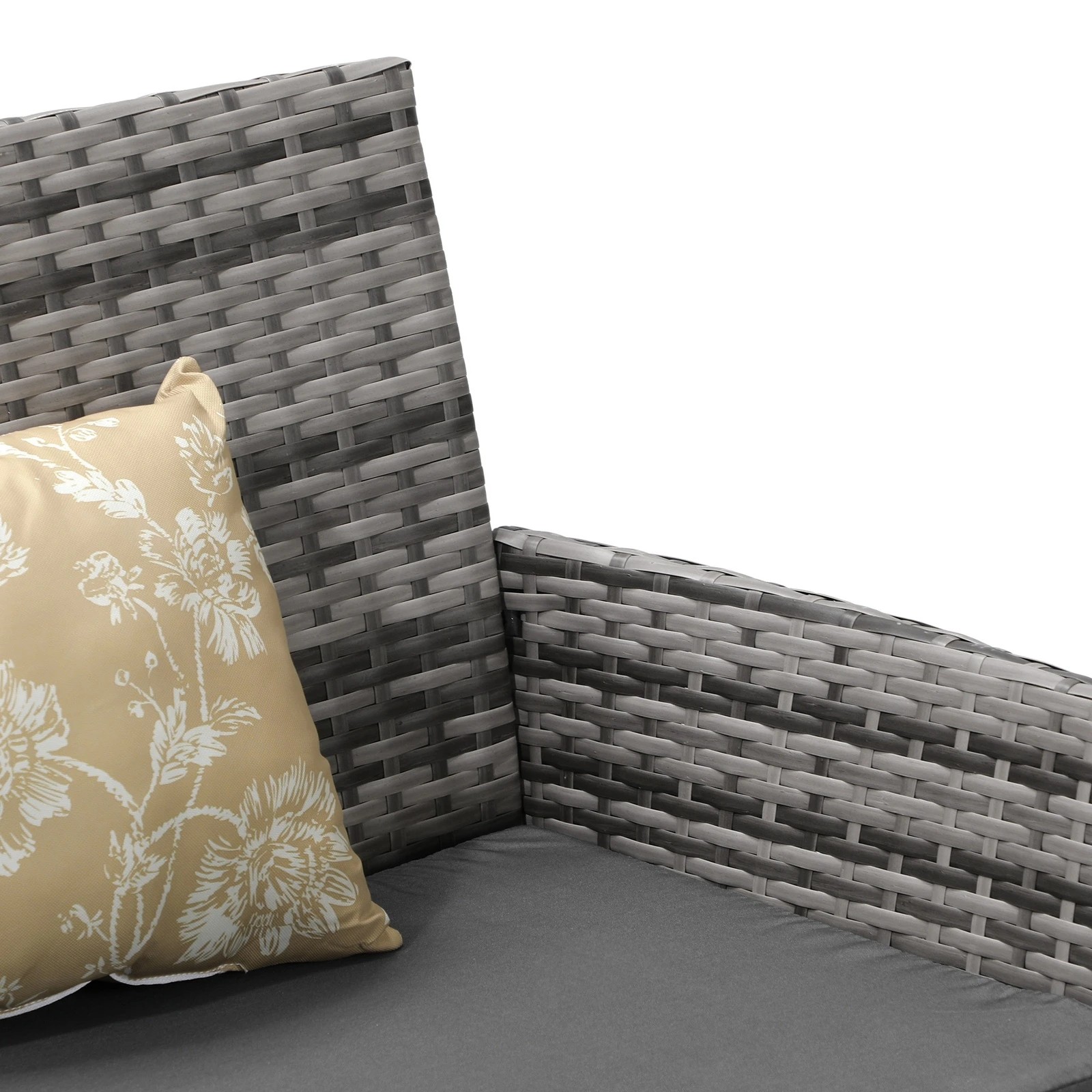 8 Livsip Outdoor Furniture 4-piece Lounge Setting Chairs Table Wicker Set Patio
 - Grey, 8 of 10