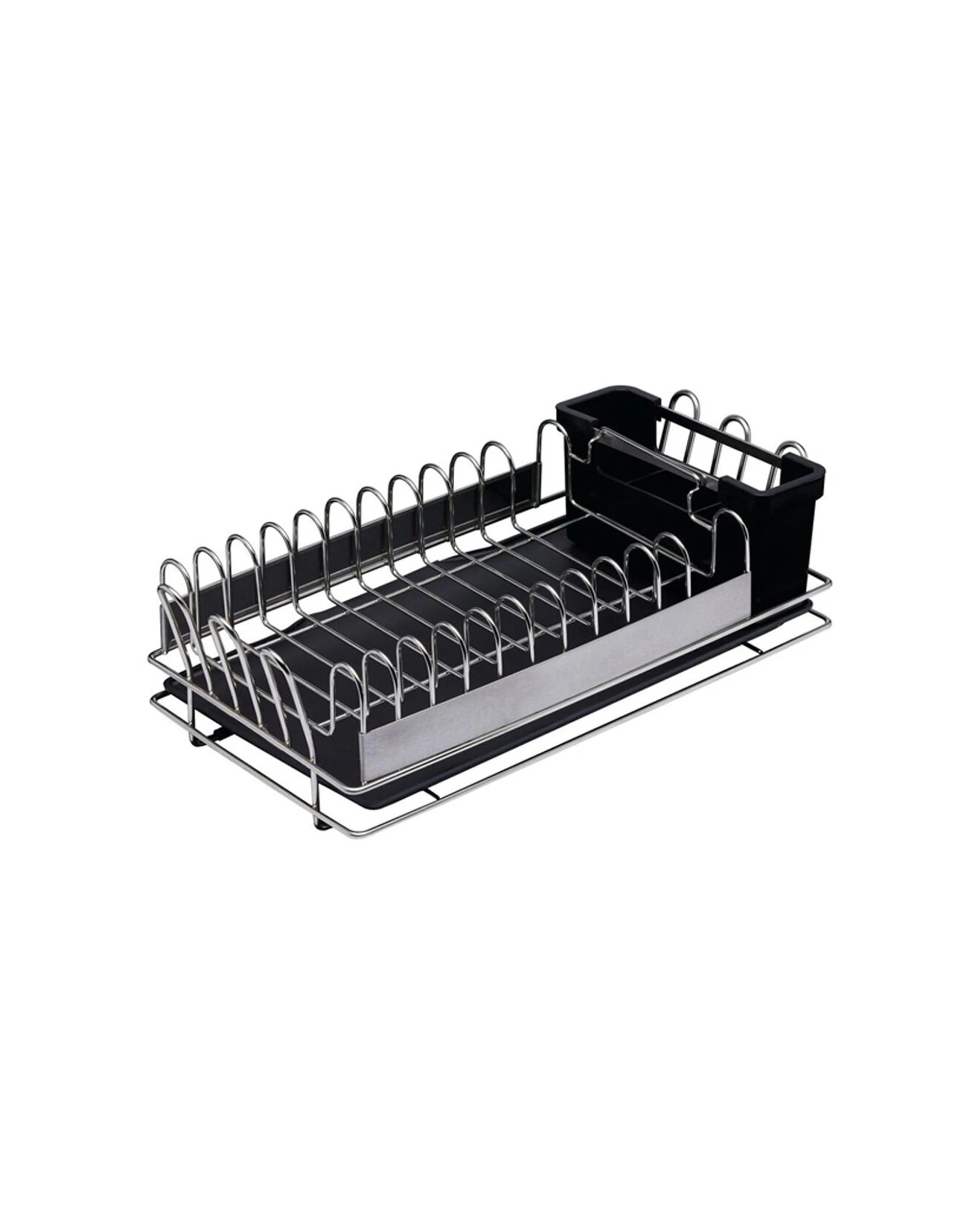 2 Mastercraft Stainless Steel Compact Dish Drainer Removable Drip Tray - Multi, 2 of 6