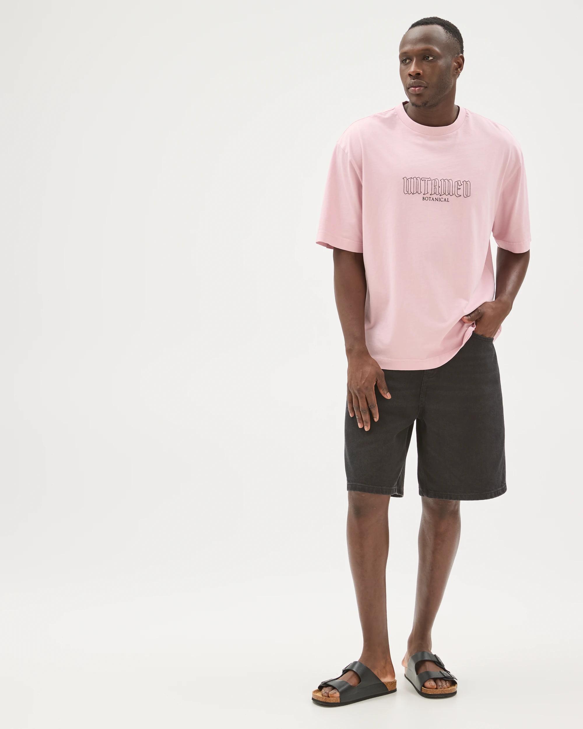 2 Commons Australian Cotton Boxy Fit Graphic T-Shirt DUSTY PINK, 2 of 7