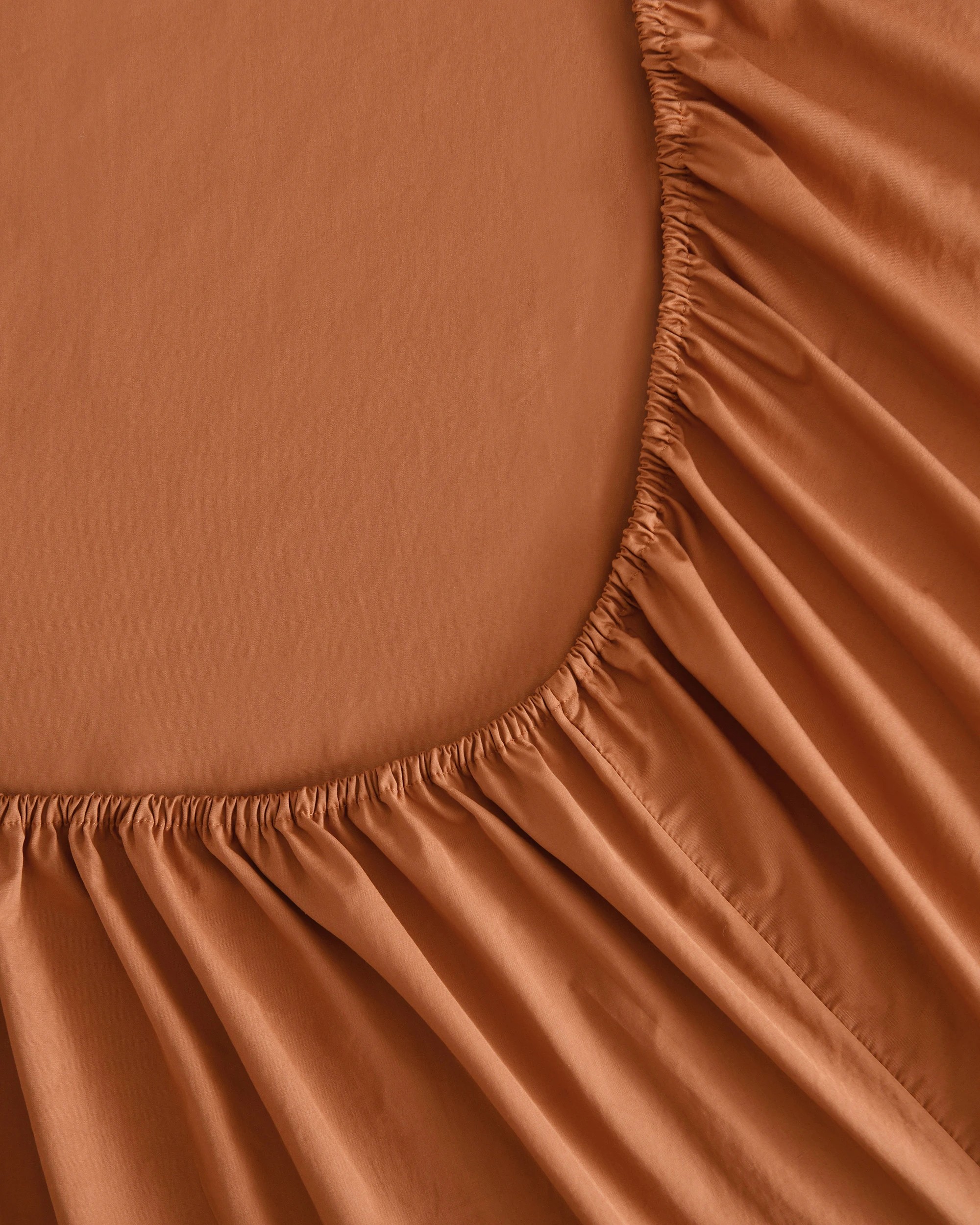 5 Dreamaker 250TC Cotton & Recycled Polyester Blend Sheet Set - King Bed - Rust, 5 of 7