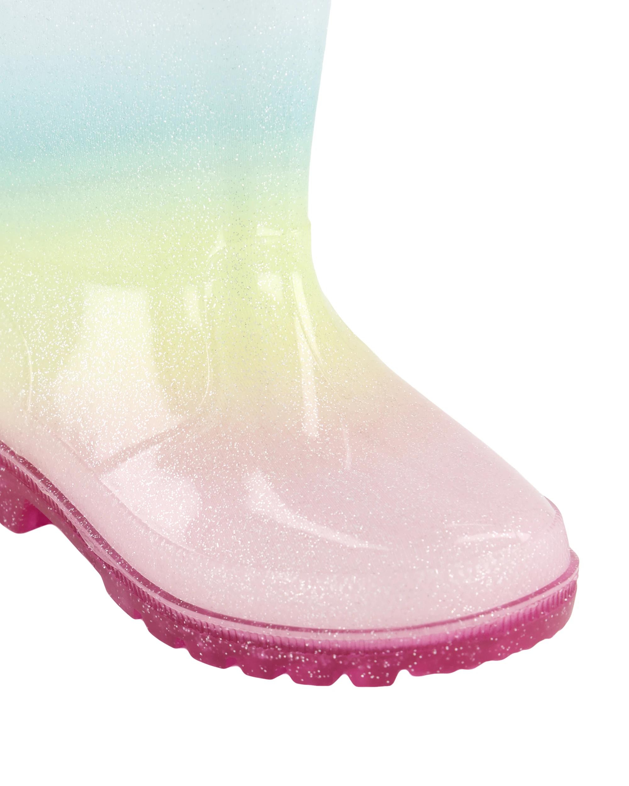 5 Junior Light Up Rainboots Ombre, 5 of 5