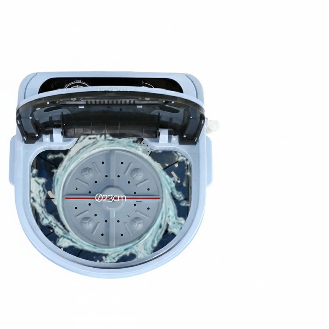 6 Devanti Portable Washing Machine 3KG - Black, 6 of 6