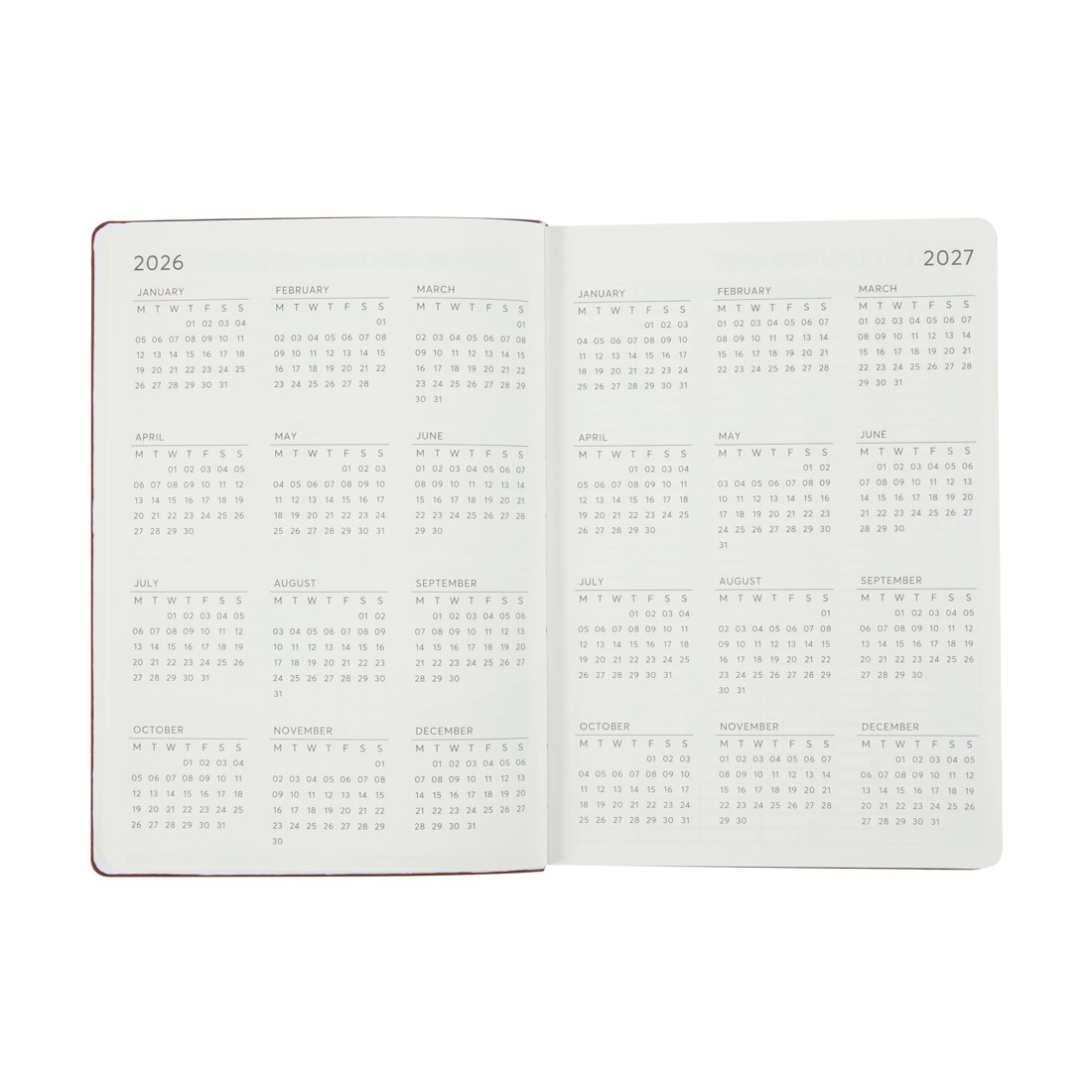 4 2026 Weekly Diary - Tan, 4 of 8