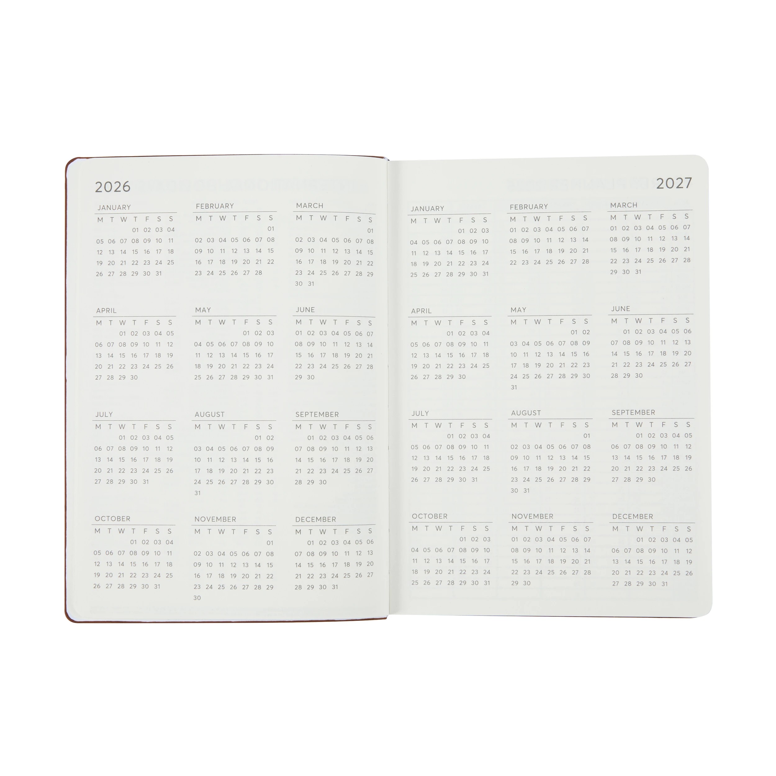 4 2026 Weekly Diary - Tan, 4 of 8