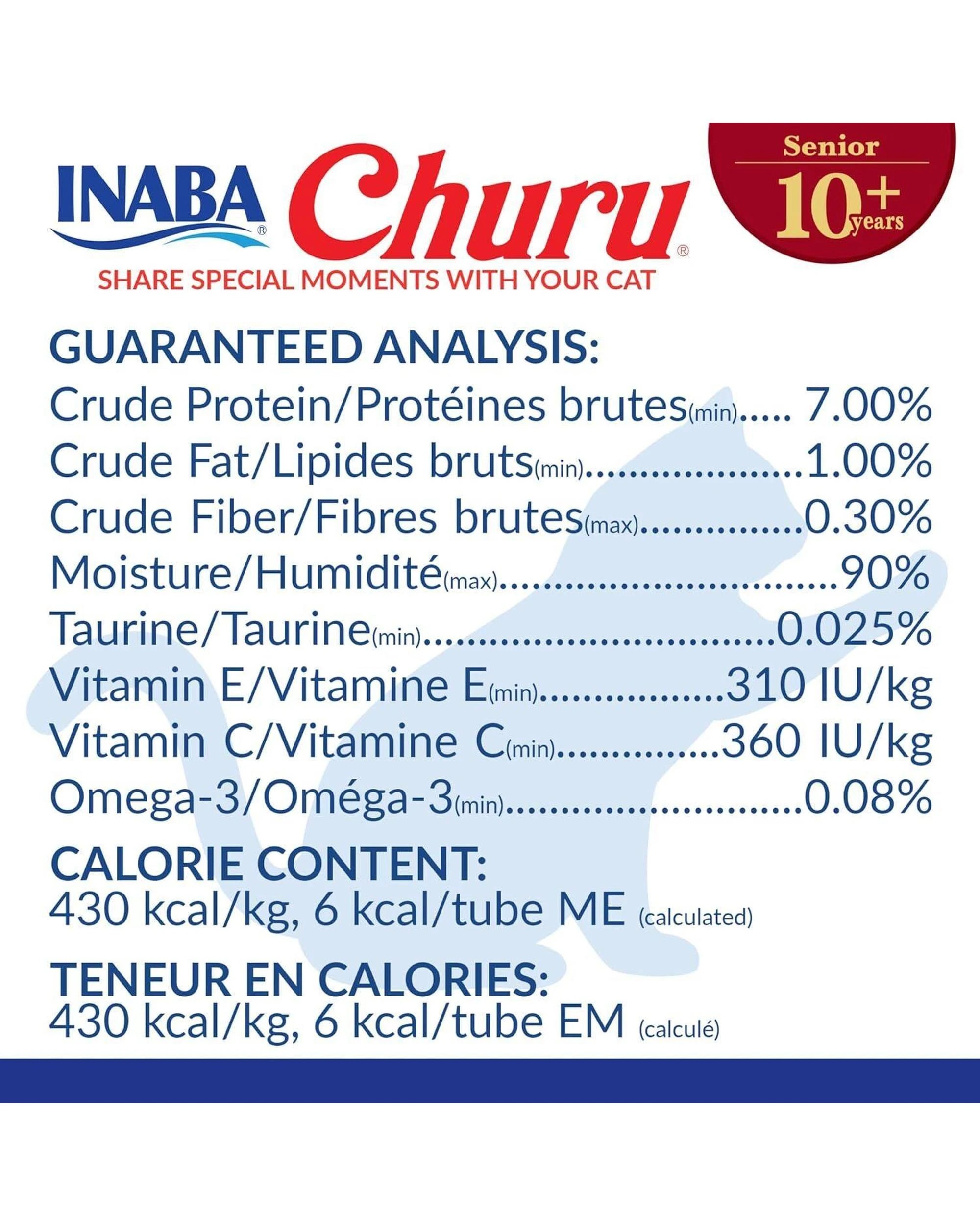 6 Inaba Senior 10+ Churu Puree Lickable Cat Treat Tuna with Salmon 6 x 56g, 6 of 6