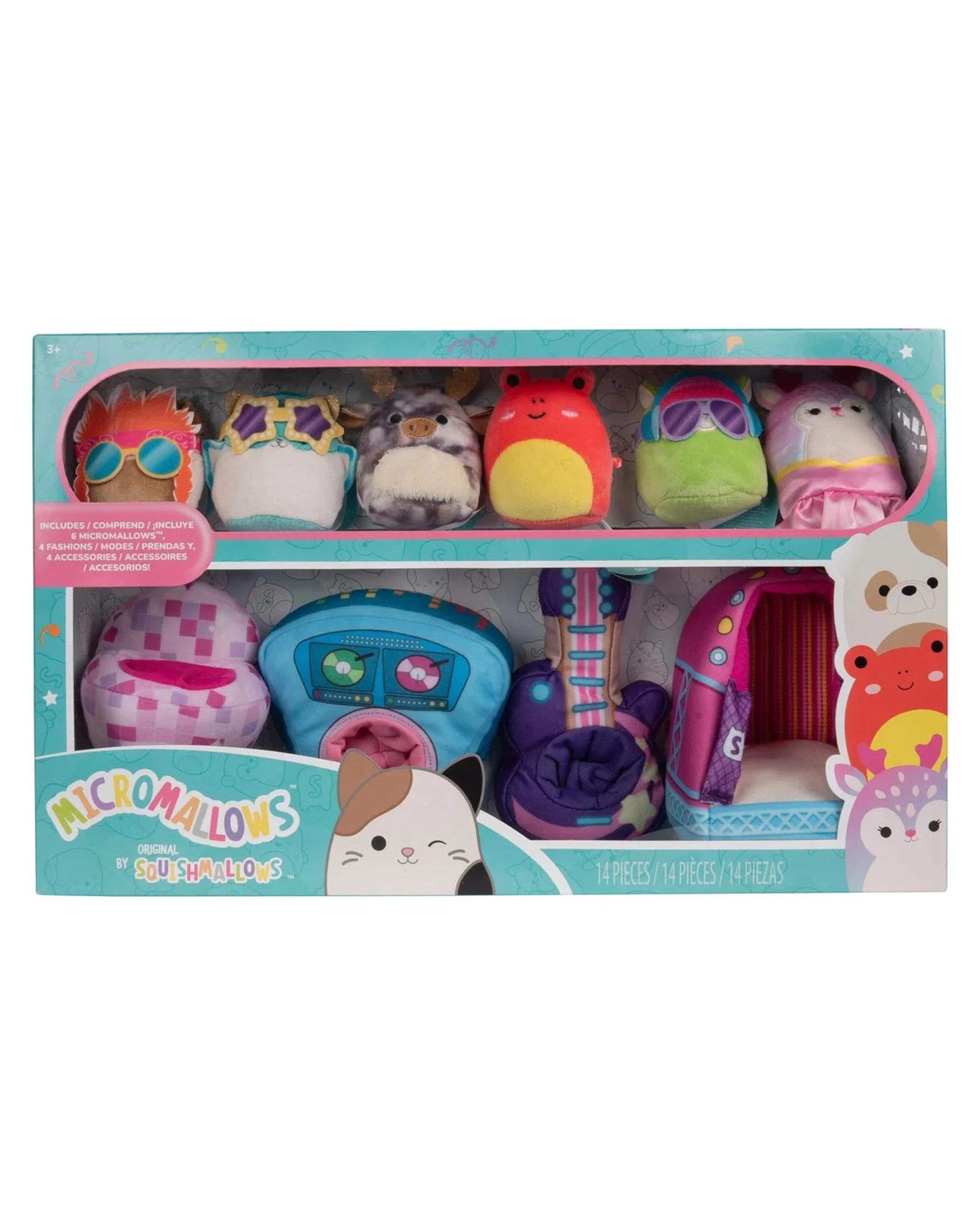 1 Squishmallows Micromallows 2.5 inch Plush Environmental Set Rock Out, 1 of 4