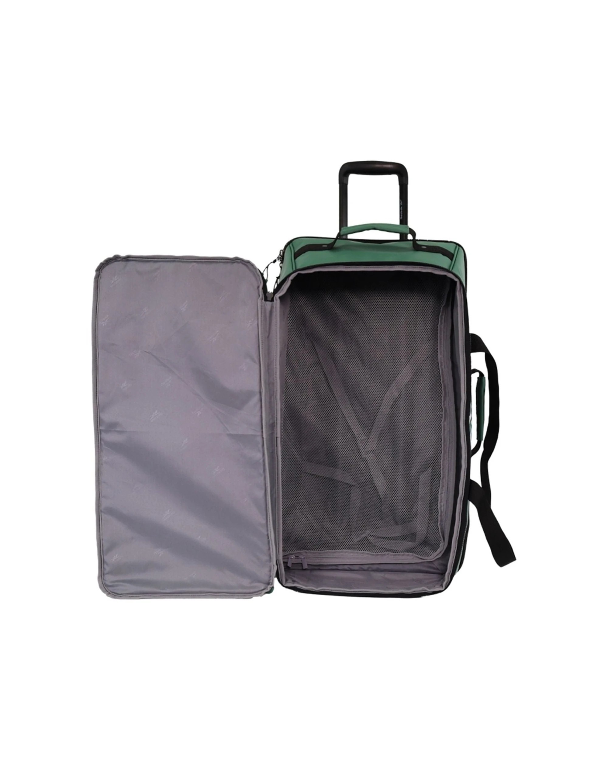 5 Reebok All Star Large 88L Leather Film Soft Shell Trolley Suitcase Luggage - Black, 5 of 7