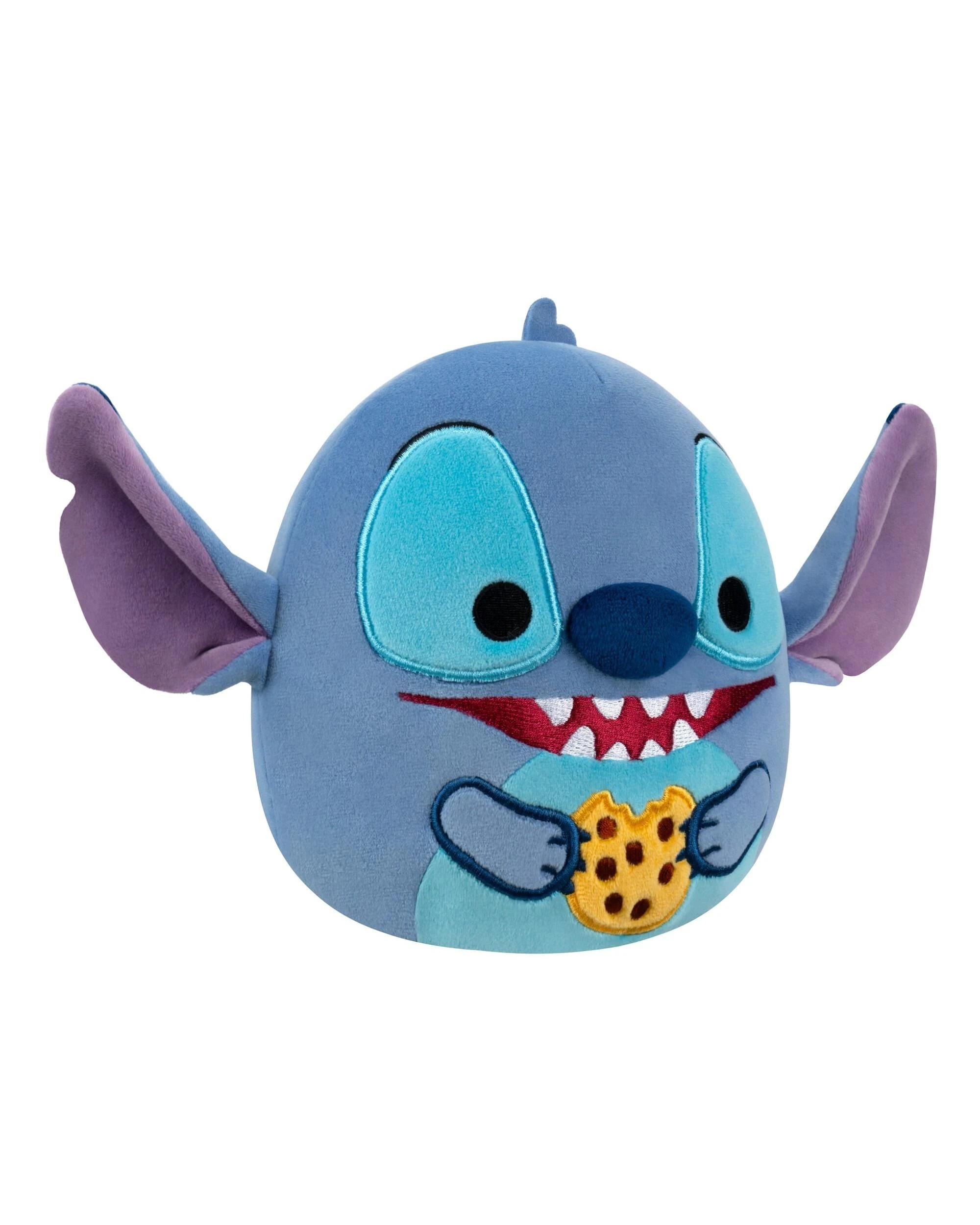 2 Squishmallows Disney Stitch Eating Chocolate Chip Cookie 10 inch Plush - Blue, 2 of 4
