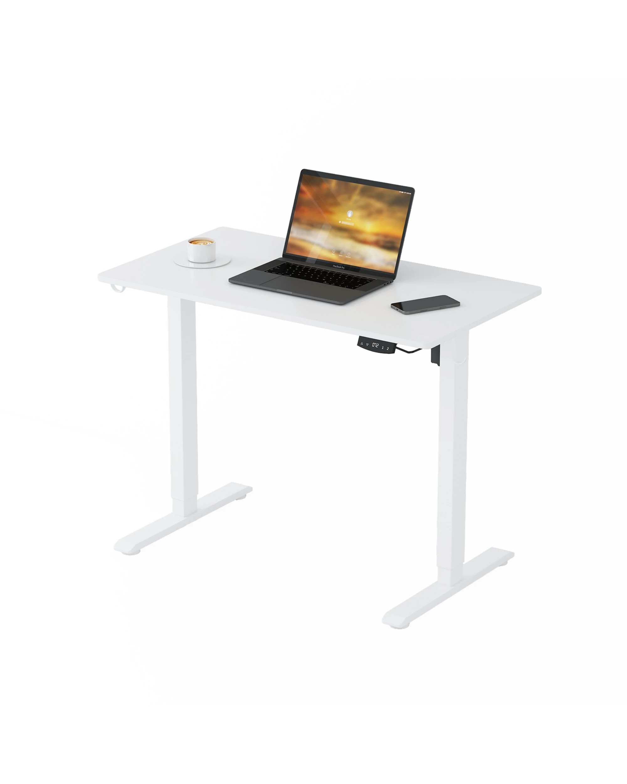 5 Advwin Electric Standing Desk Height Adjustable - White, 5 of 6