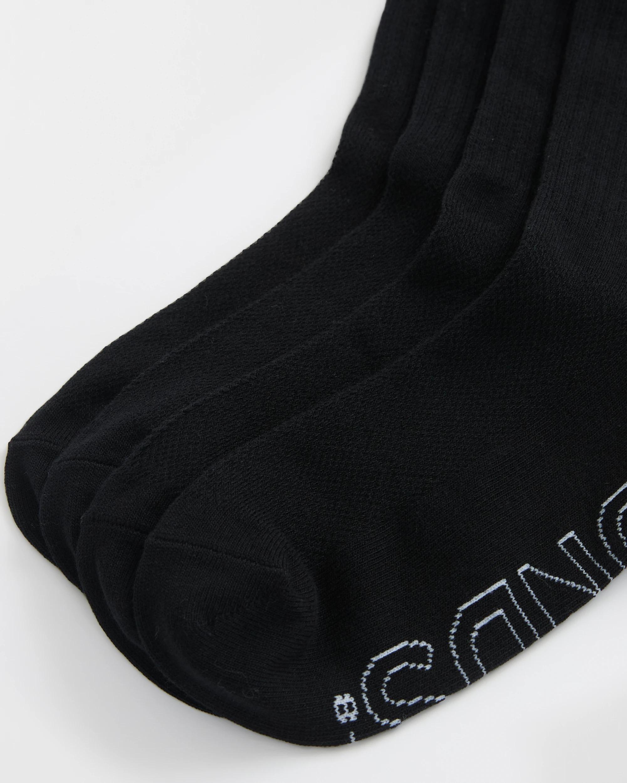 2 Logo Lightweight Crew Socks 4 Pack - Bonds BLACK, 2 of 3