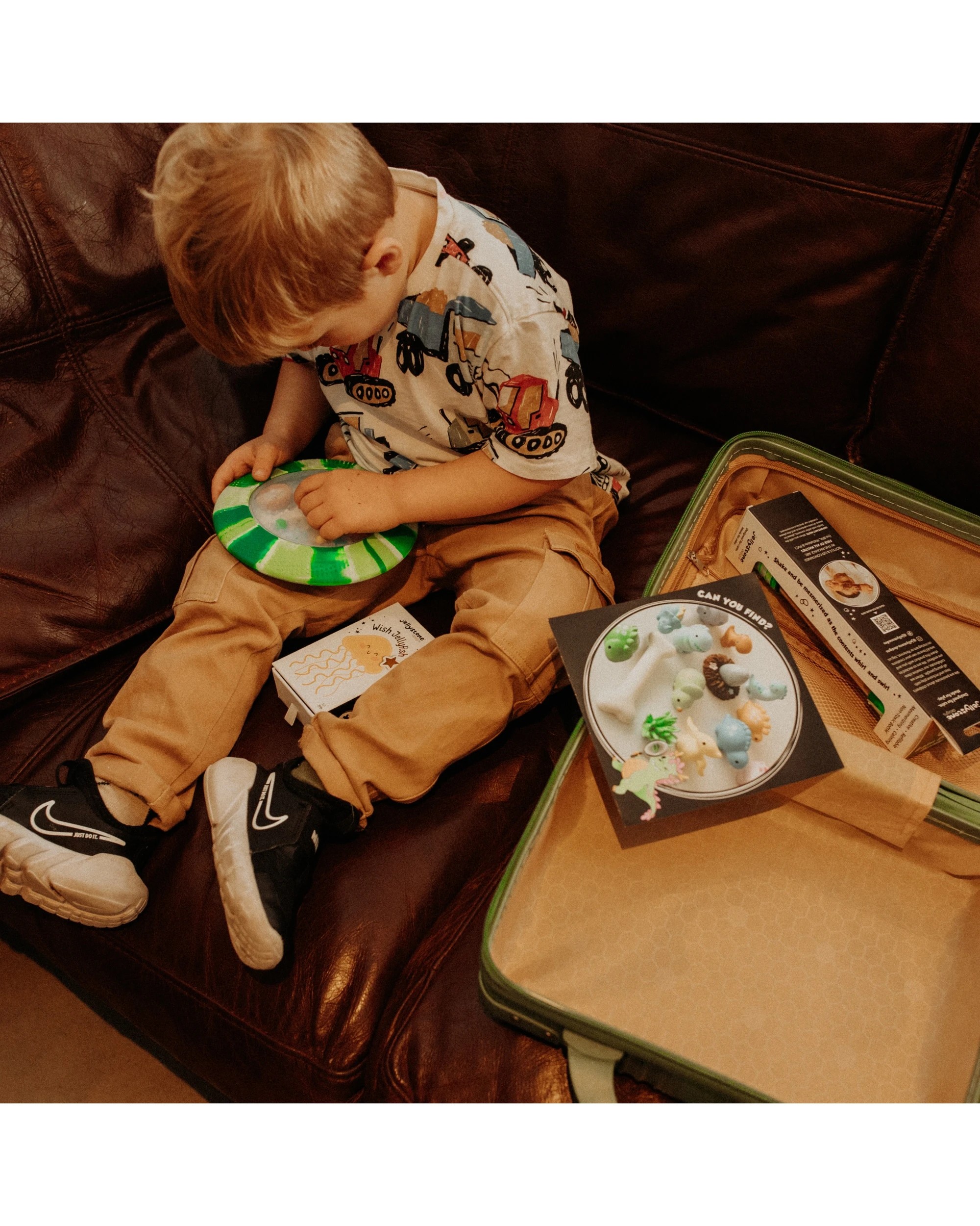 7 Jellystone Designs Big Feelings Play Kit Dino with Suitcase Sensory Toys - Green, 7 of 8