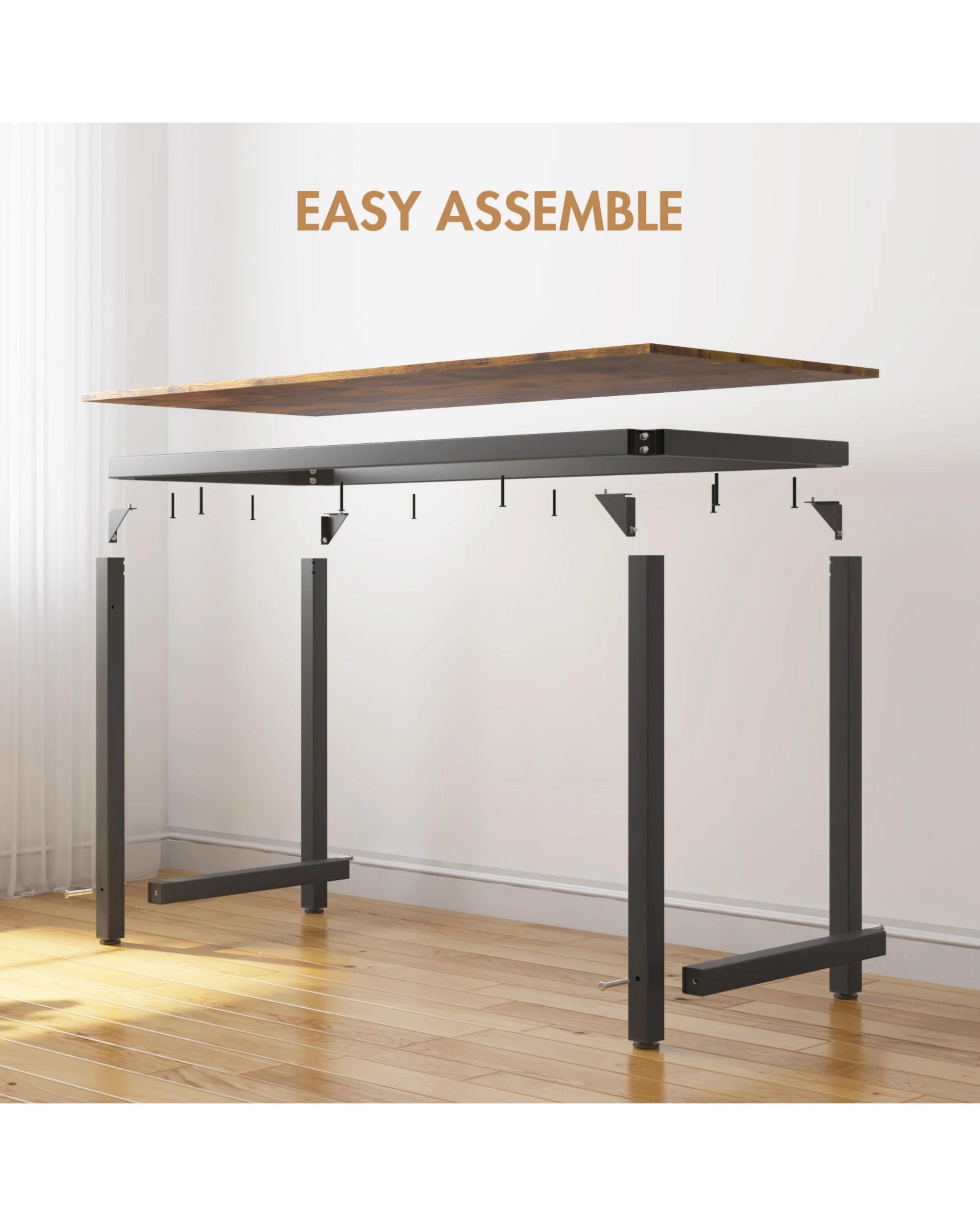 5 Advwin Computer Desk Home Office Table Study Laptop Desks 120cm, 5 of 9