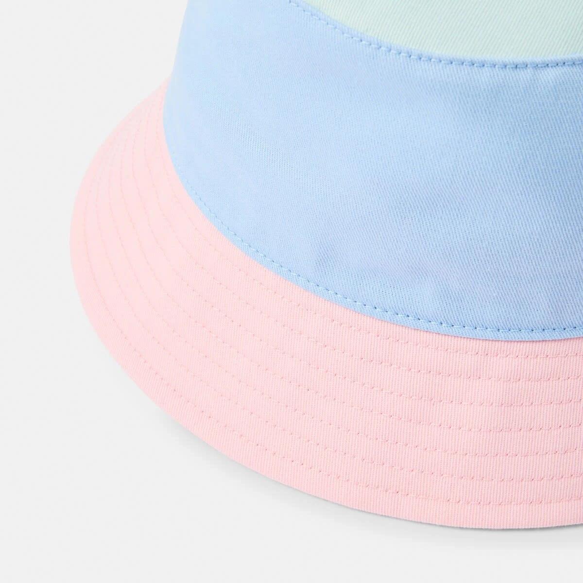 2 Colour Block Bucket Hat Dusk Blue, 2 of 2