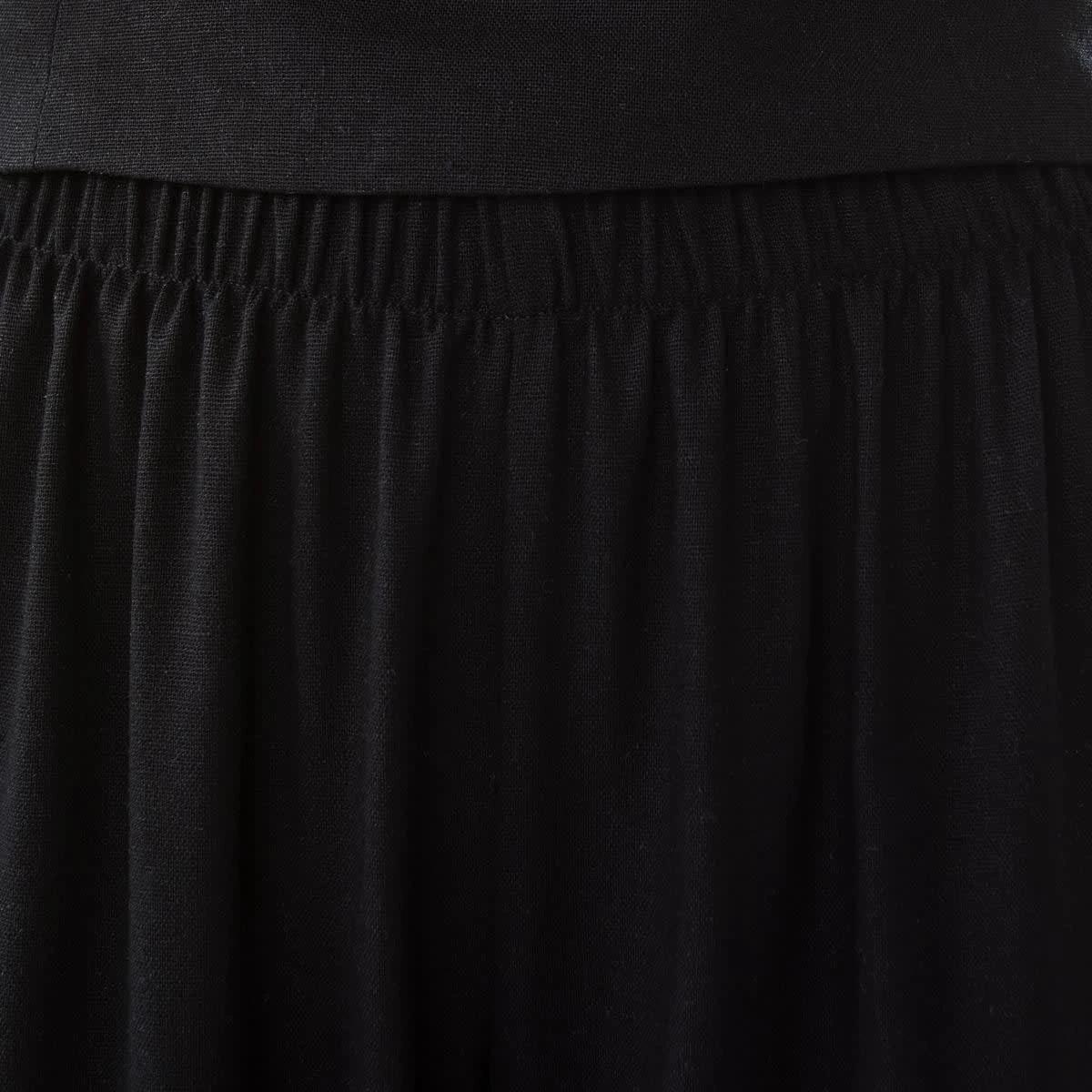 7 Linen Blend Beaded Pants Black, 7 of 8