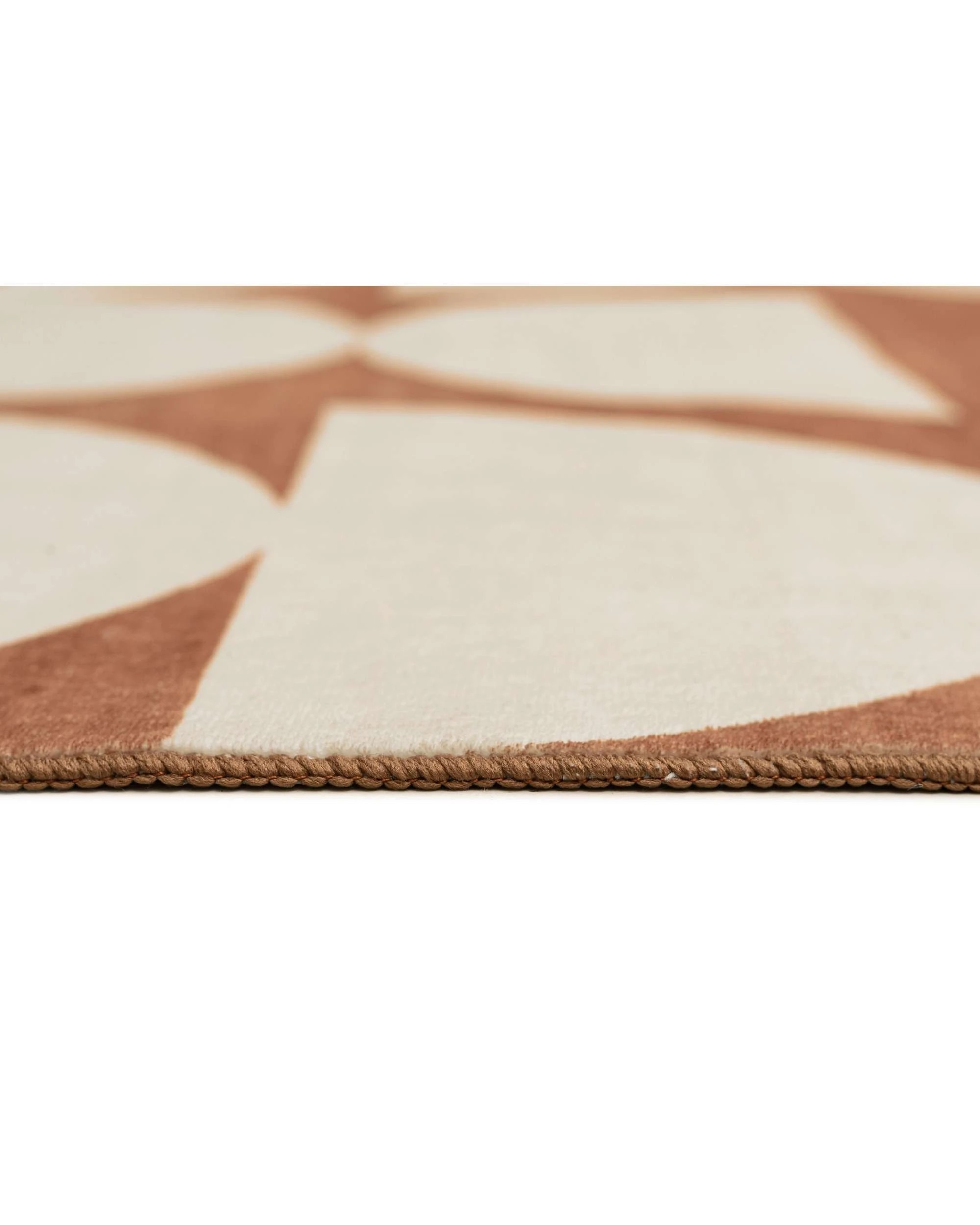 8 Loopsie Balade Geometric Washable Rug-370cm x 270cm - Orange, 8 of 8