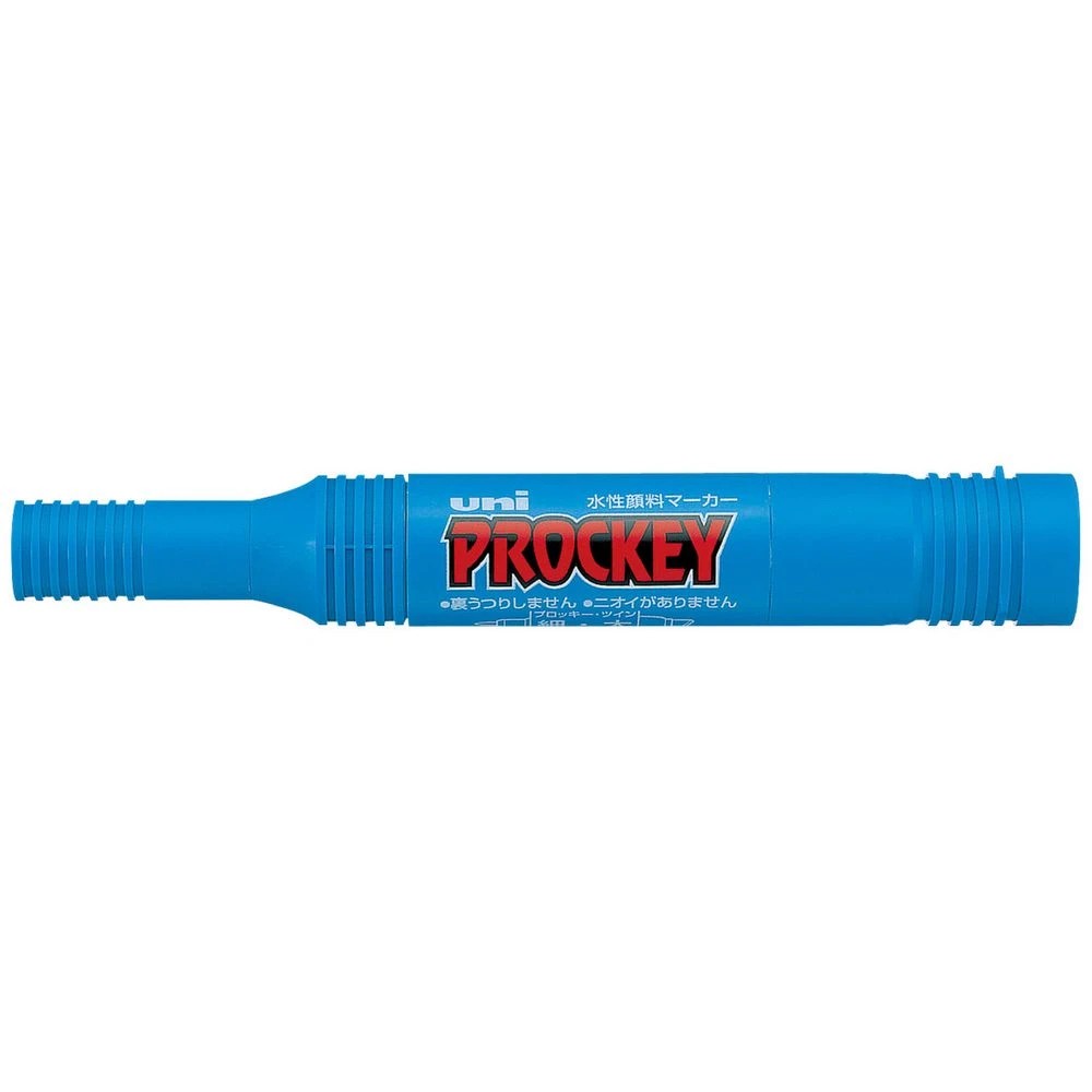 1 Uni-ball Prockey Dual Permanent Marker Bold Light Blue, 1 of 2
