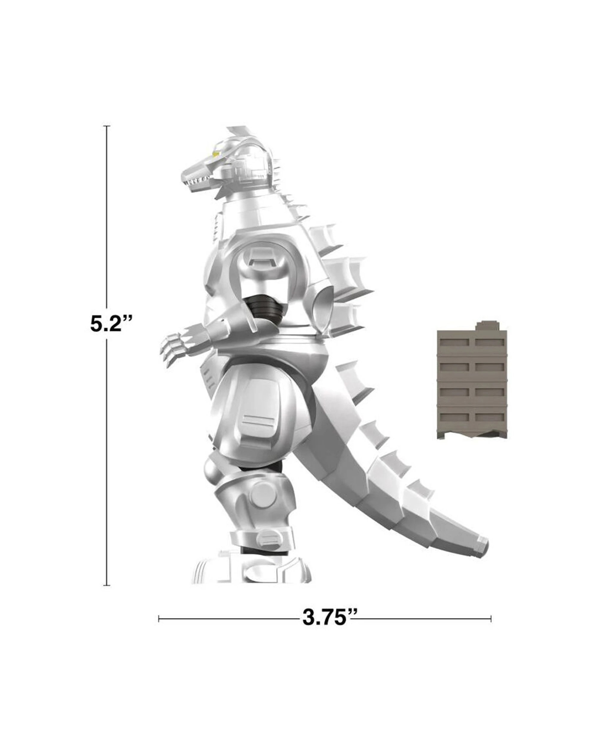 5 Godzilla Mechagodzilla 11 1993 Super Kaiju Action Figure 5.5in Super Alloy
 - silver, 5 of 7