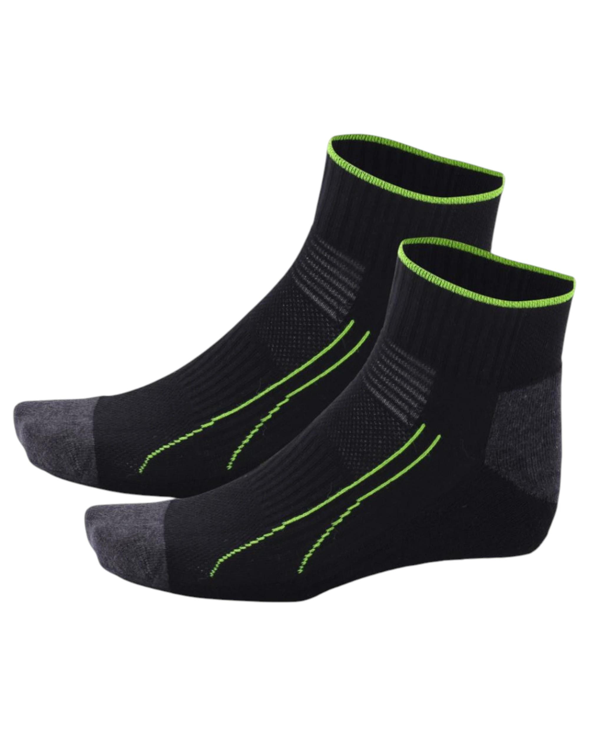 2 Puma 8 Pairs Unisex Performance Training Quarter Crew Socks BLACK, 2 of 4