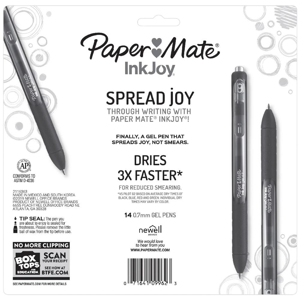 7 Paper Mate InkJoy Gel Pens 0.7mm Assorted 14 Pack, 7 of 7