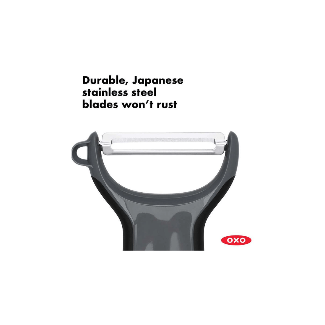 2 Oxo Prep Y Peeler Ergonomic Handle Dishwasher Safe Built-in Potato Eyer
 - Grey, 2 of 4