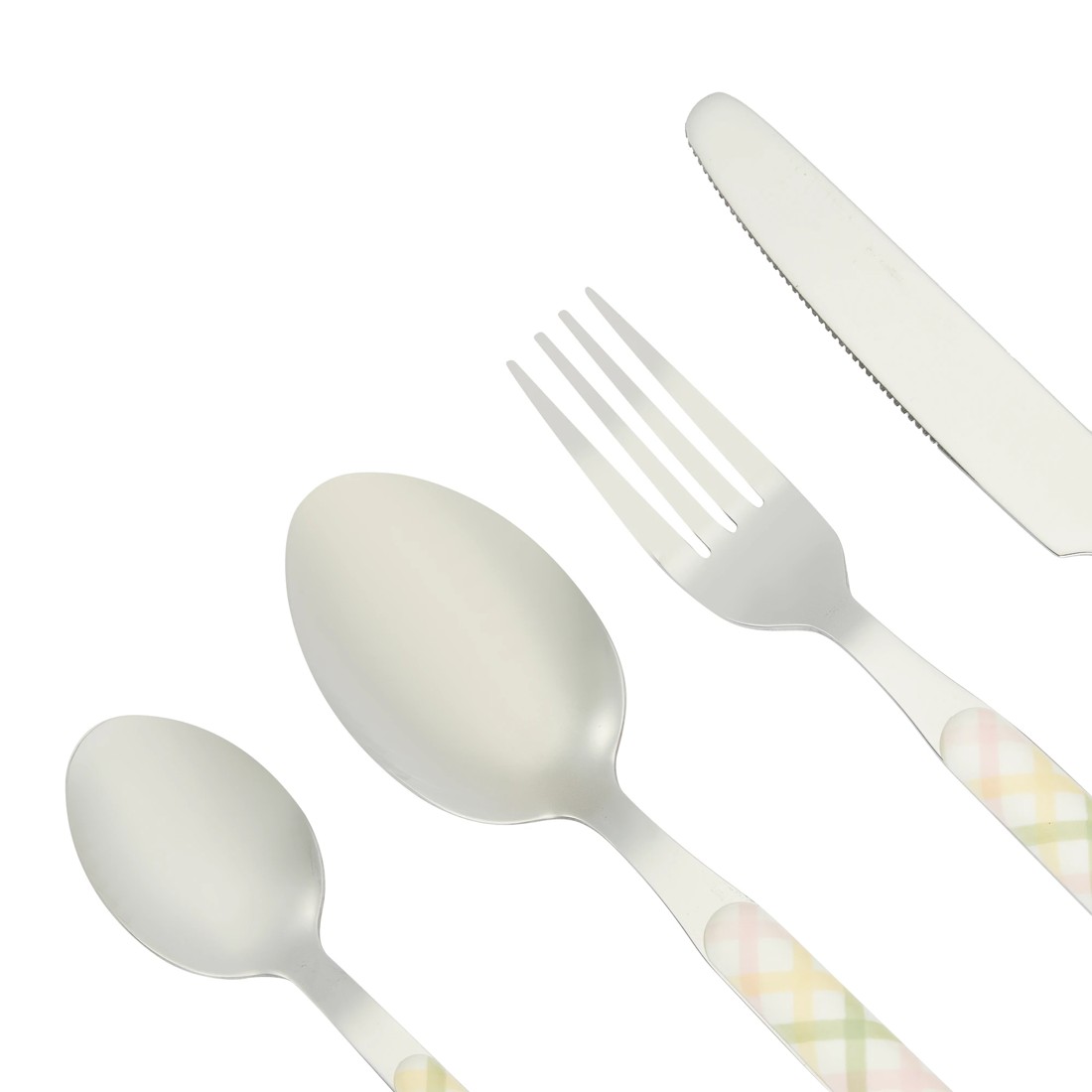 2 16 Piece Multi Check Cutlery Set, 2 of 5