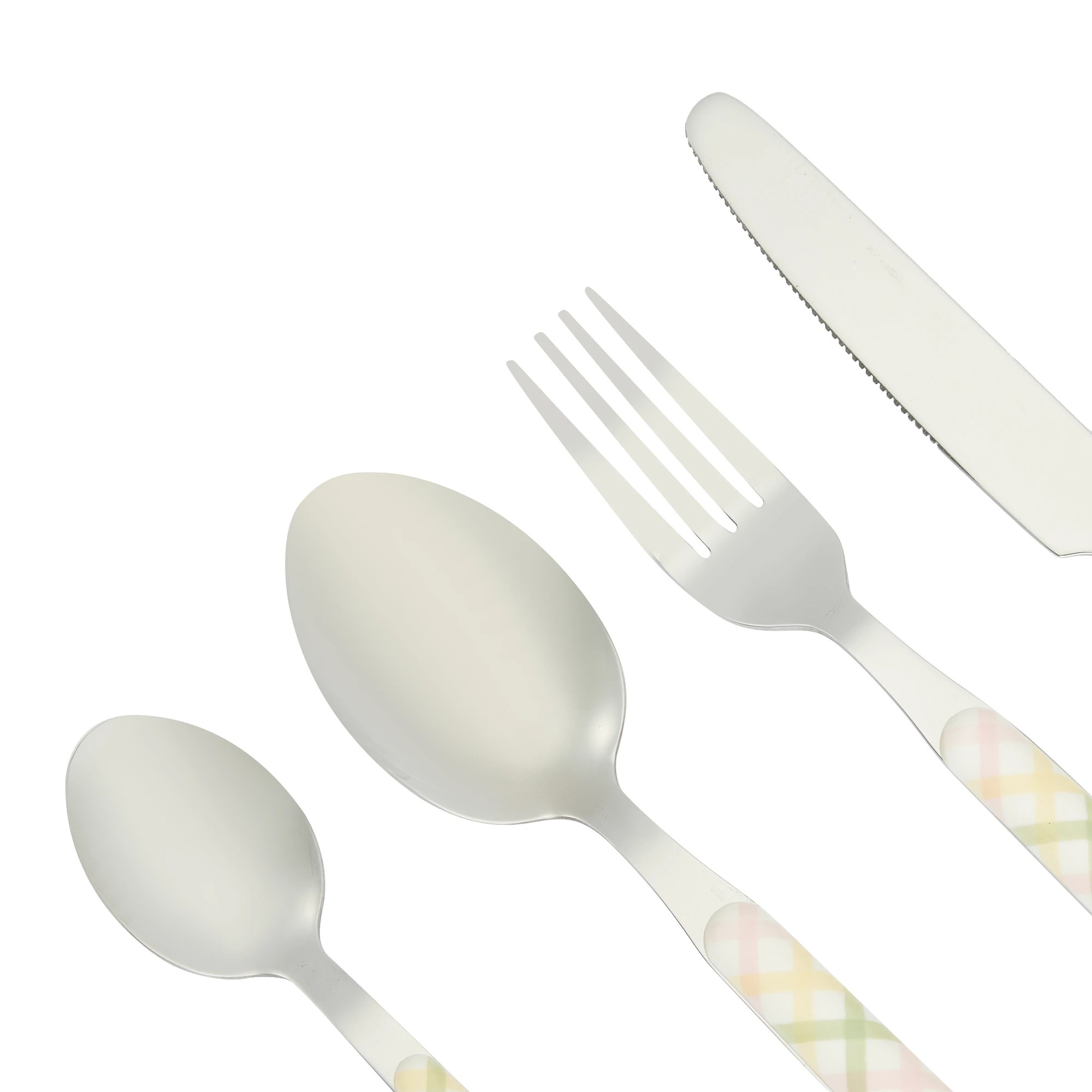 2 16 Piece Multi Check Cutlery Set, 2 of 5