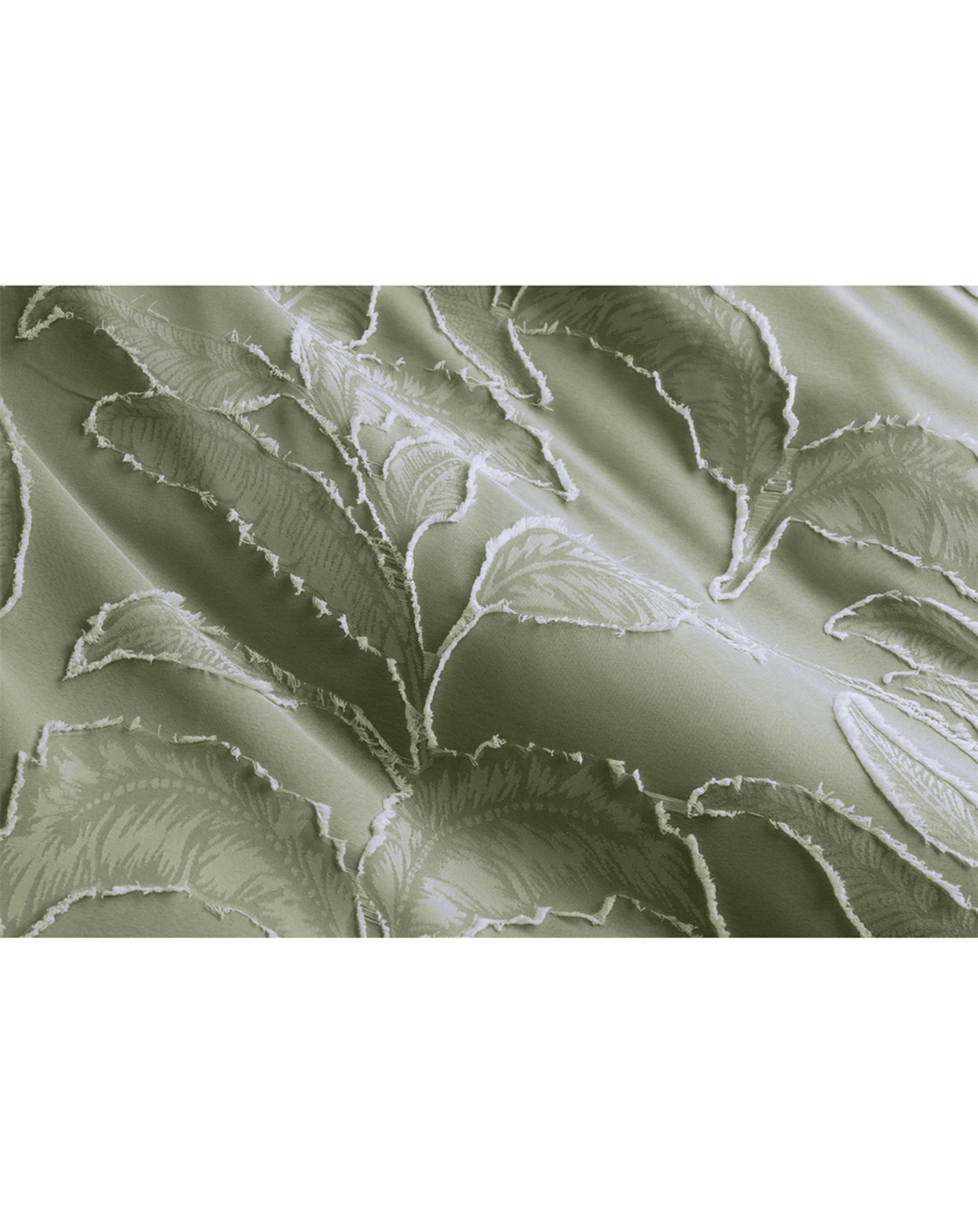3 Ardor Boudoir Kiah Clipped Tufted Jacquard Quilt Cover Set Queen - Green, 3 of 4
