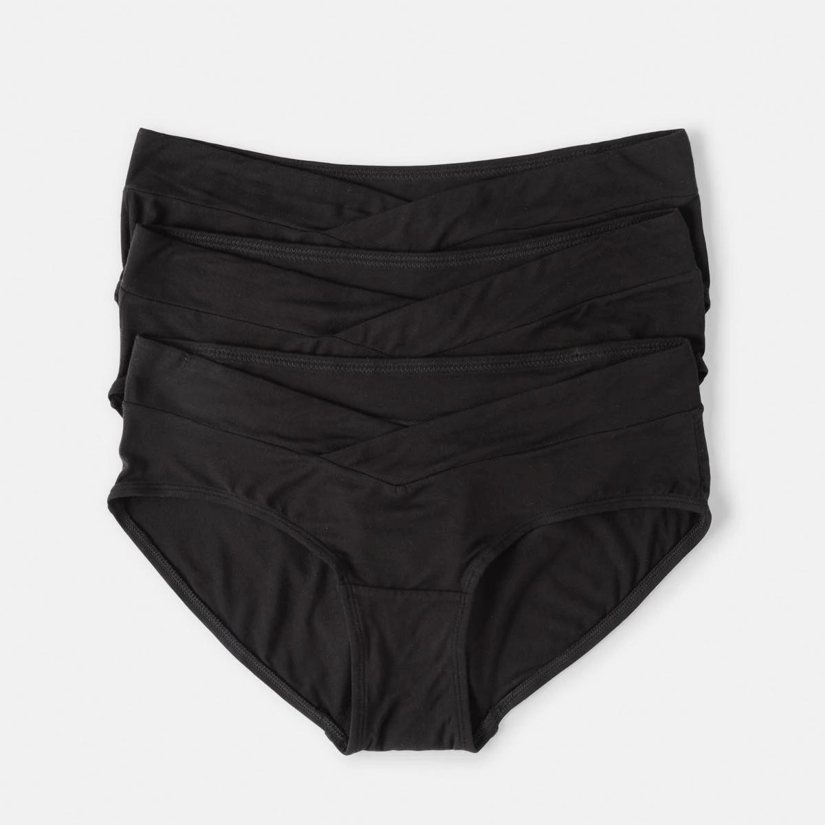 1 3 Pack Maternity Briefs Bk Bk Bk, 1 of 7