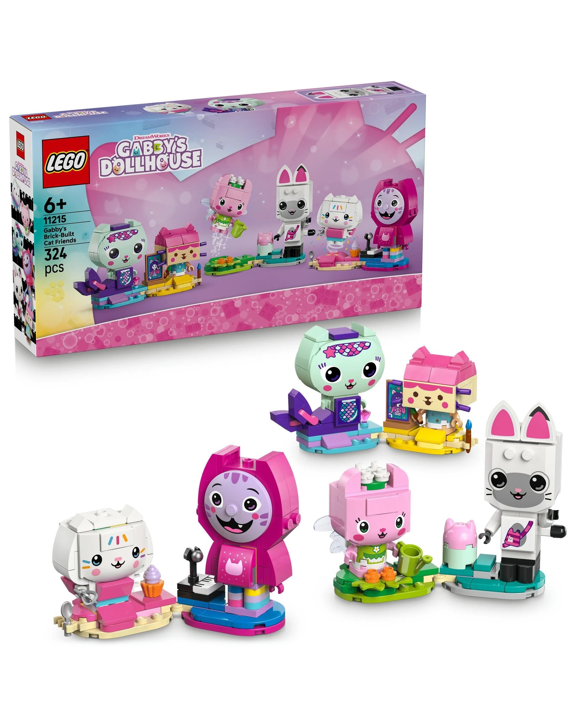 1 LEGO Gabby's Dollhouse: Gabby's Brick-Built Cat Friends - 11215, 1 of 10