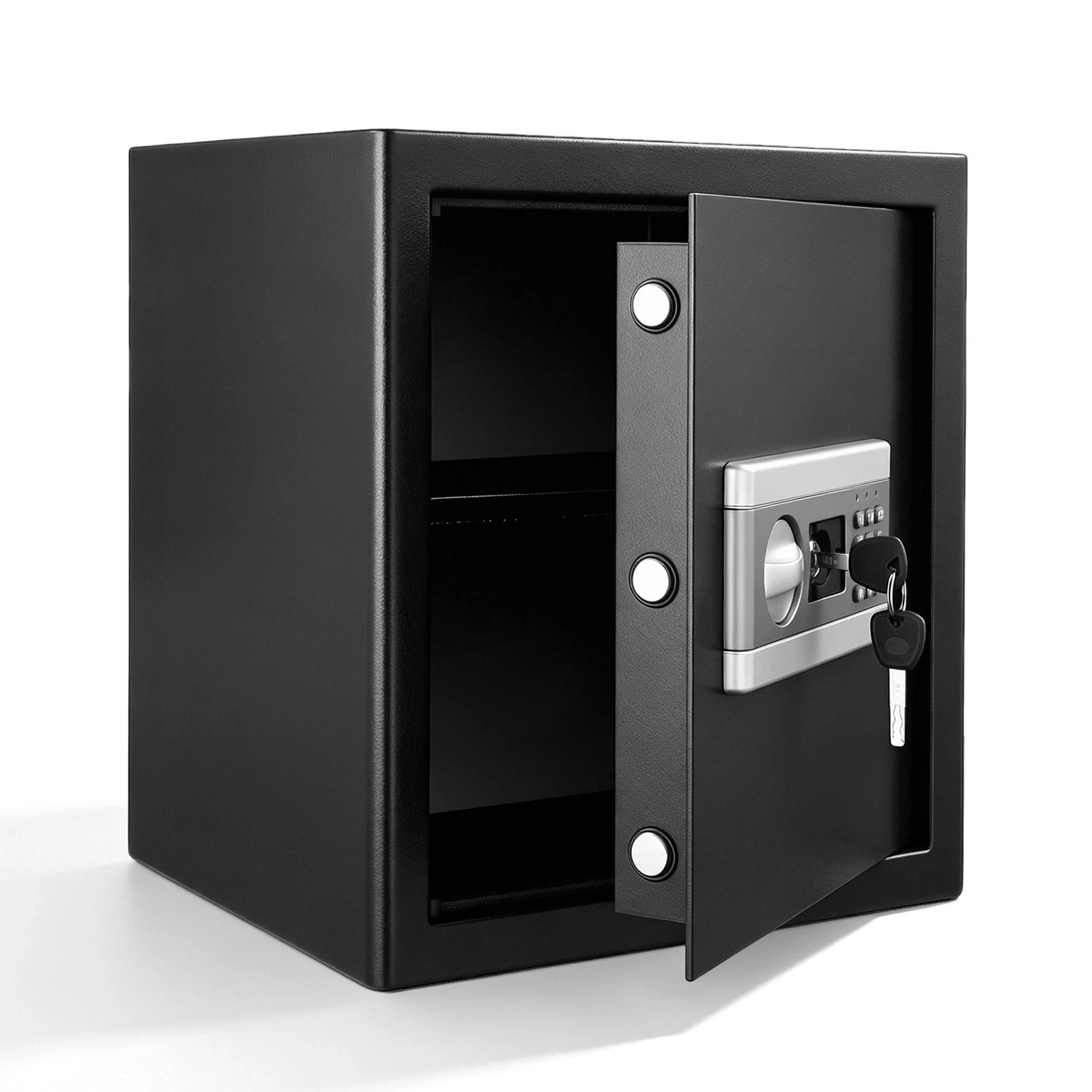 1 Ausway 38L Steel Security Safe Lock Box with Electronic Keypad & Storage Shelf for Cash Deposit Documents, 1 of 6
