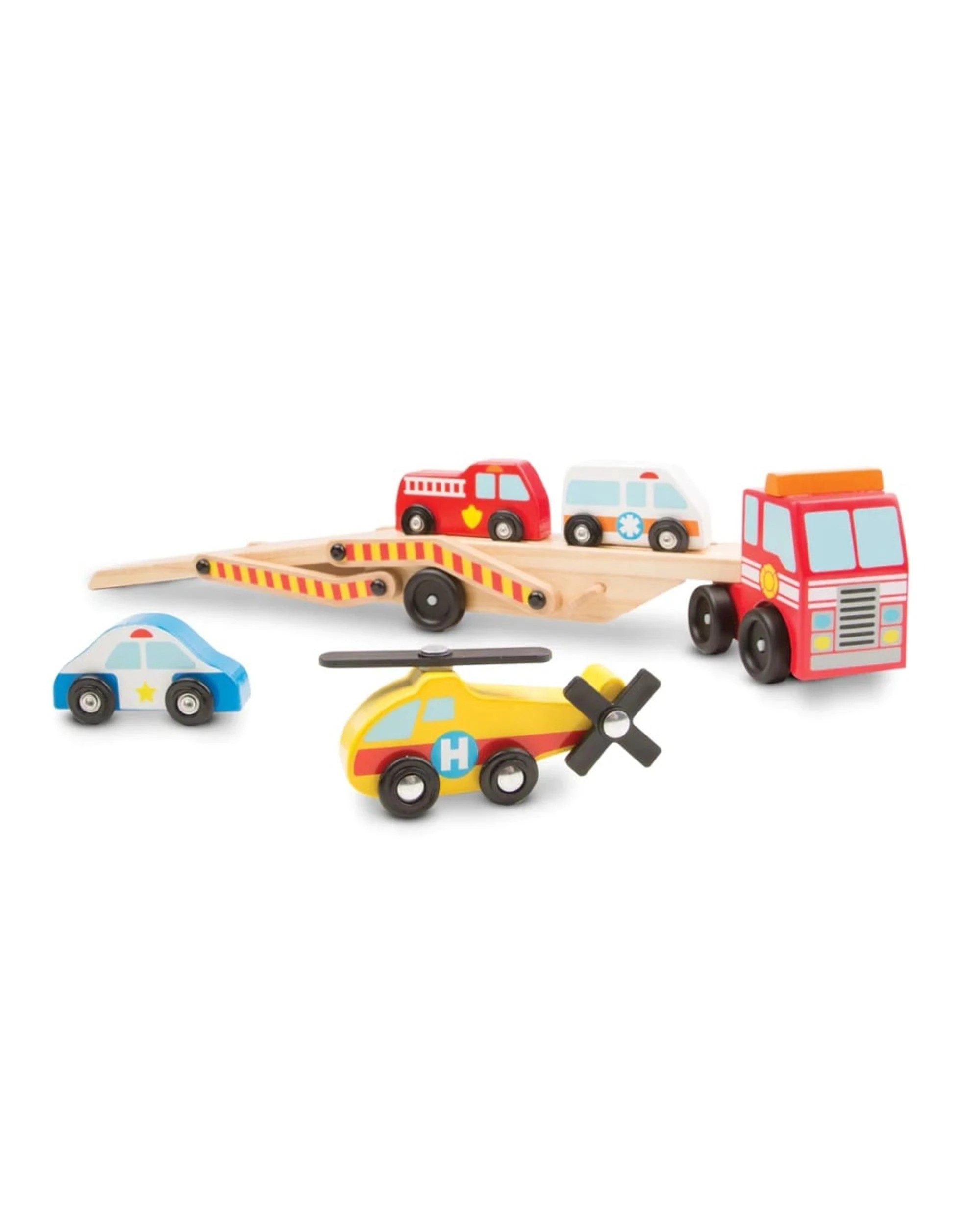 3 Melissa and Doug Emergency Vehicle Carrier Playset, 3 of 7