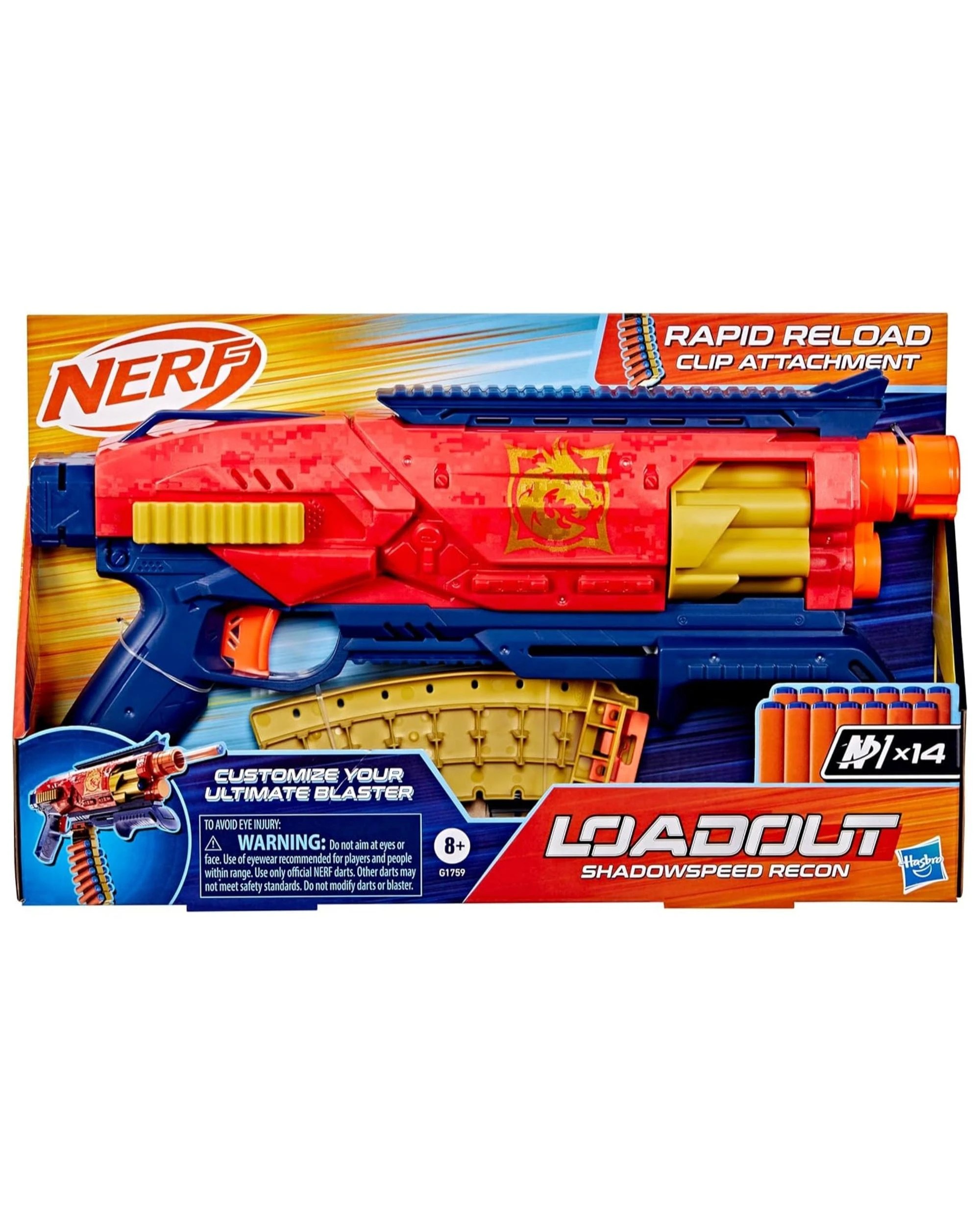 5 NERF Loadout Shadowspeed Recon Dart Blaster, 5 of 6