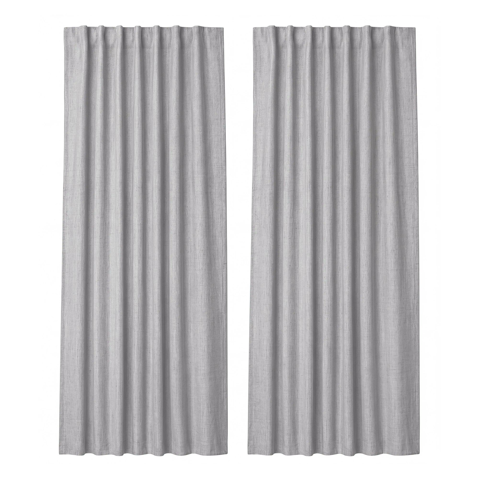 2 Marlow Blackout Curtains 2 Panels Thermal Linen Look Blockout Drapes 180 x 230cm, 2 of 8