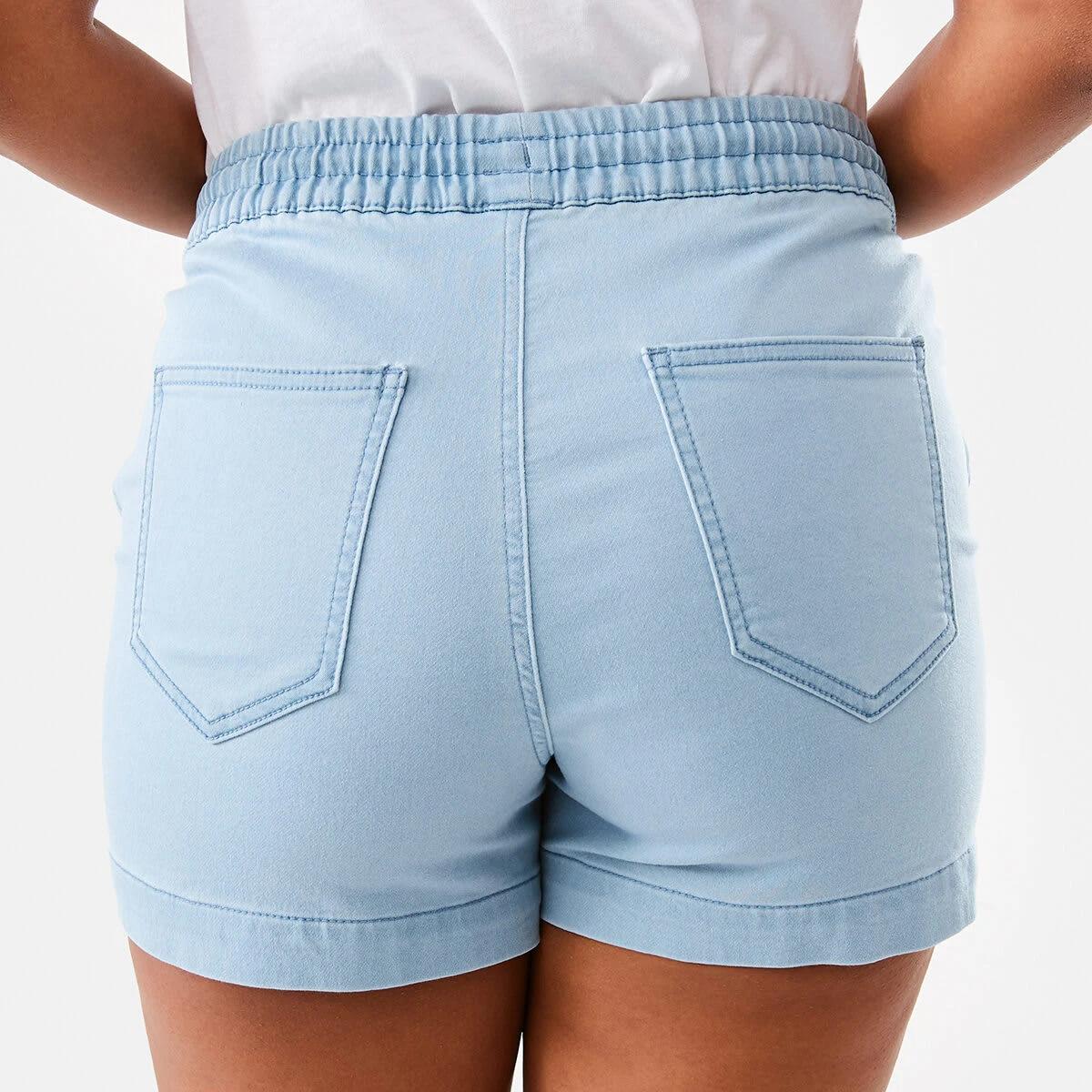 3 Jogger Midi Shorts Light Wash, 3 of 7
