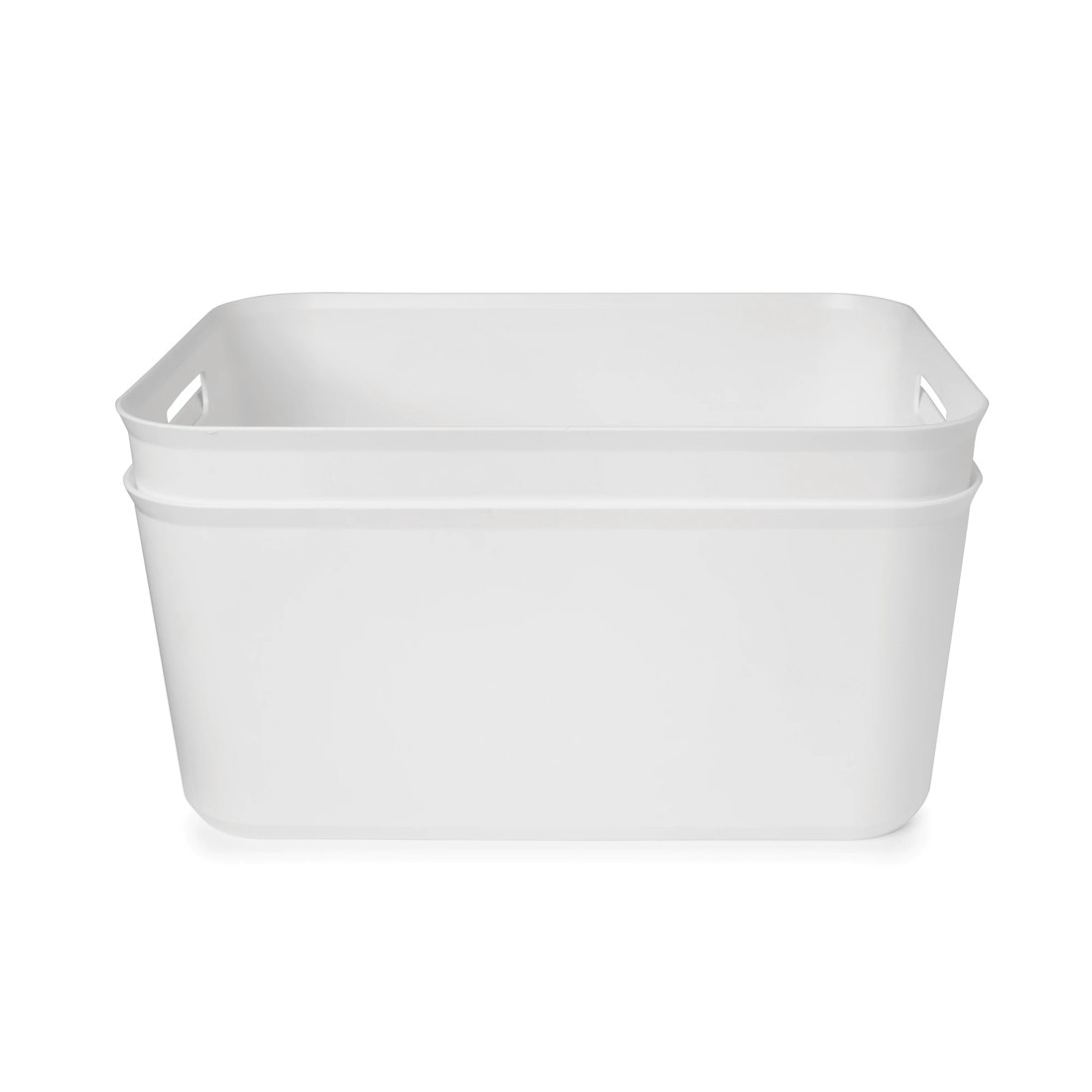 3 2 Pack 12.5L Utile Large Tubs - White, 3 of 8