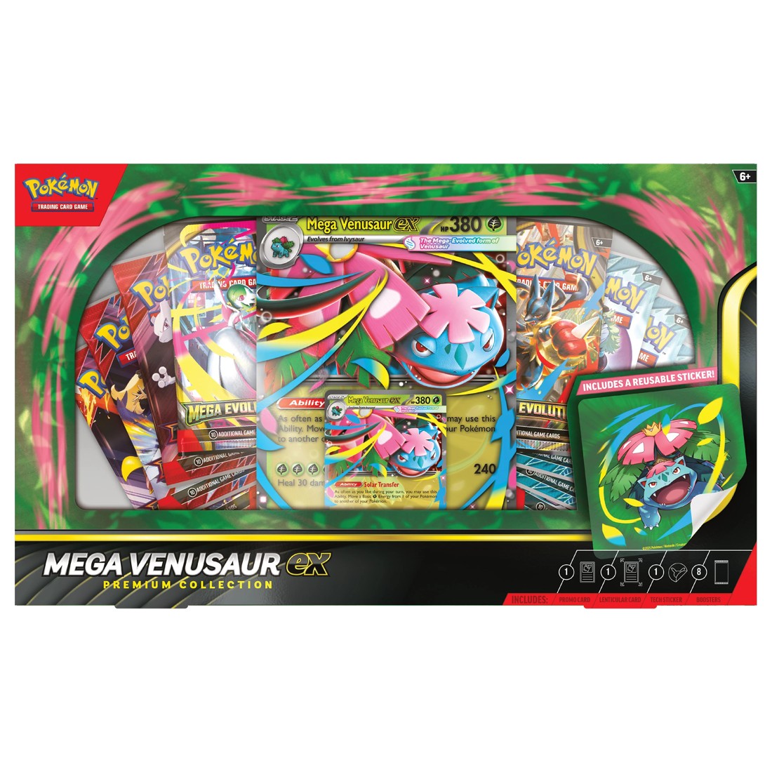 2 Pokemon Trading Card Game: Mega Venusaur Ex Premium Collection, 2 of 6