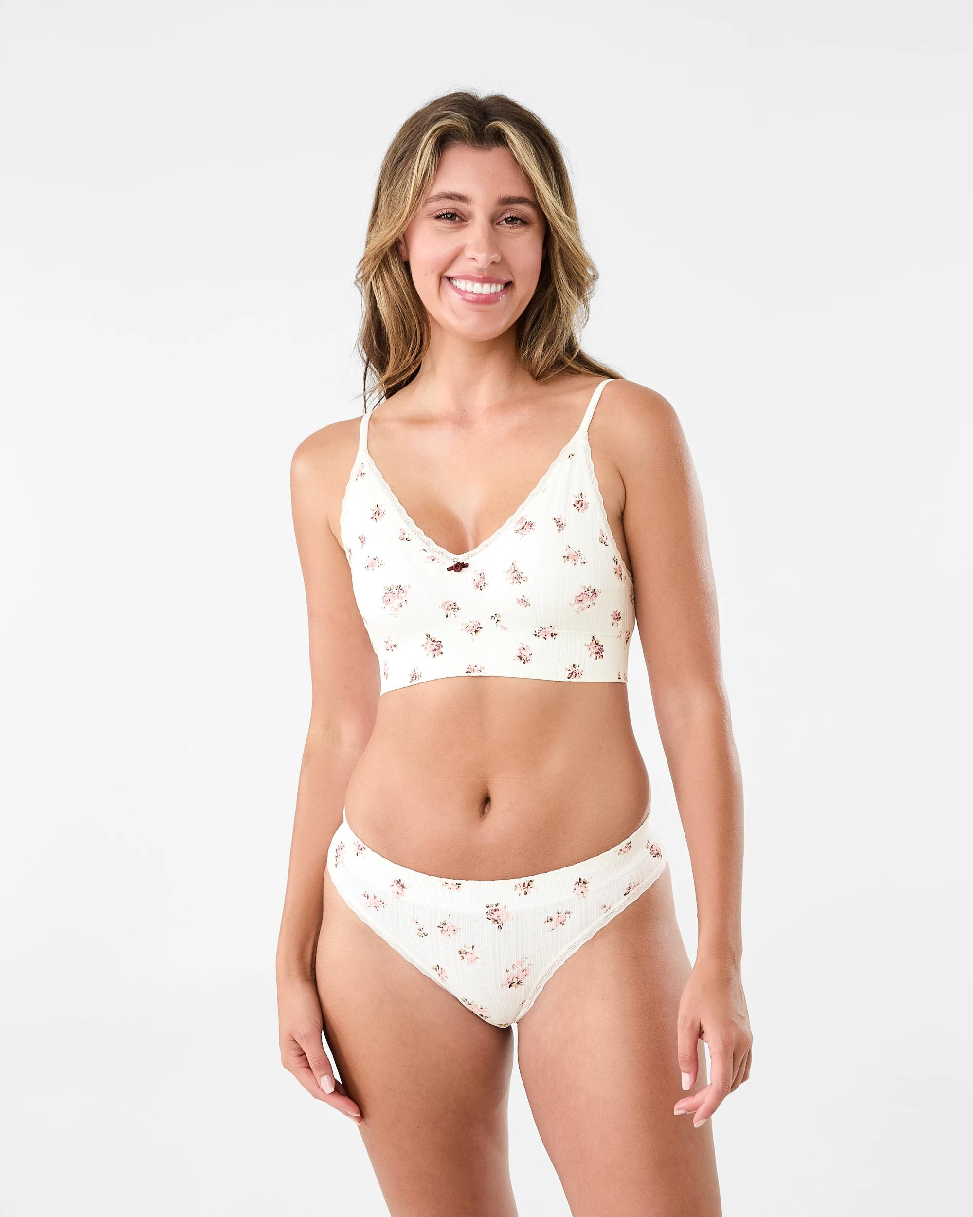 8 3 Pack Seamfree Rib G-String Briefs Wntr Rose, 8 of 9