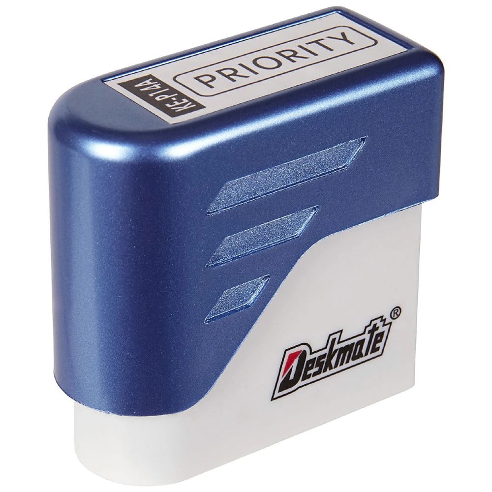 2 Deskmate Pre-inked Office Stamp Priority Black, 2 of 3