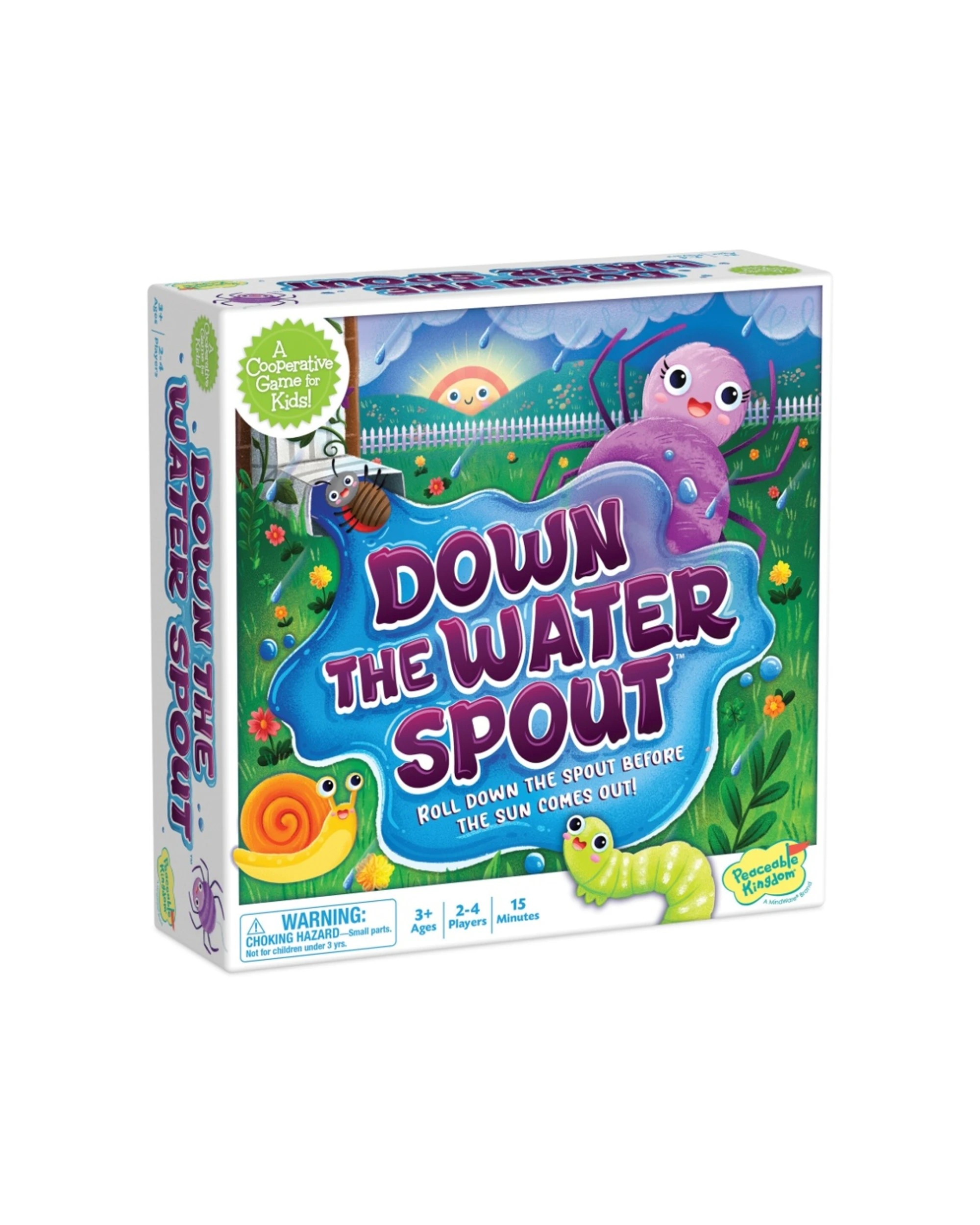 1 Peaceable Kingdom Down The Waterspout Kids Cooperative Game 2-4 Players - Multi, 1 of 1