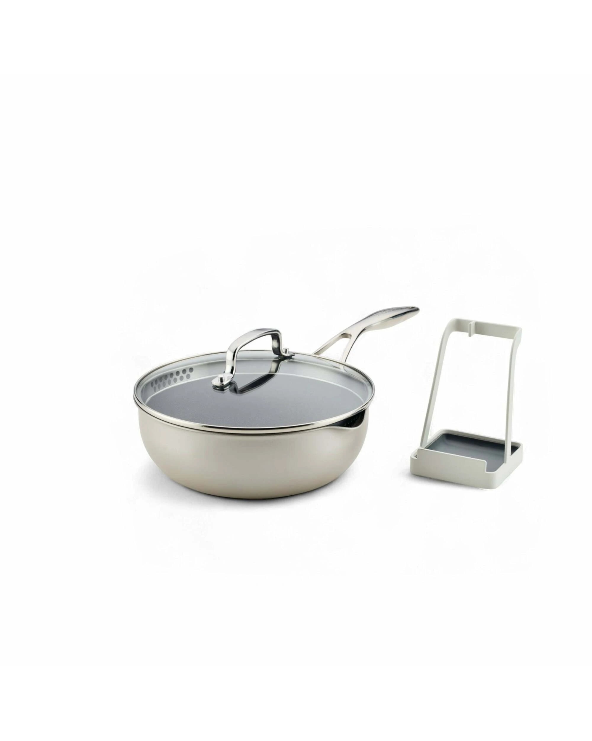 1 Circulon Infinity Pan With ScratchDefense(TM) Nonstick Induction Covered Multi-Pan With Tool/Lid Holder 24cm/2.8L - Grey, 1 of 1