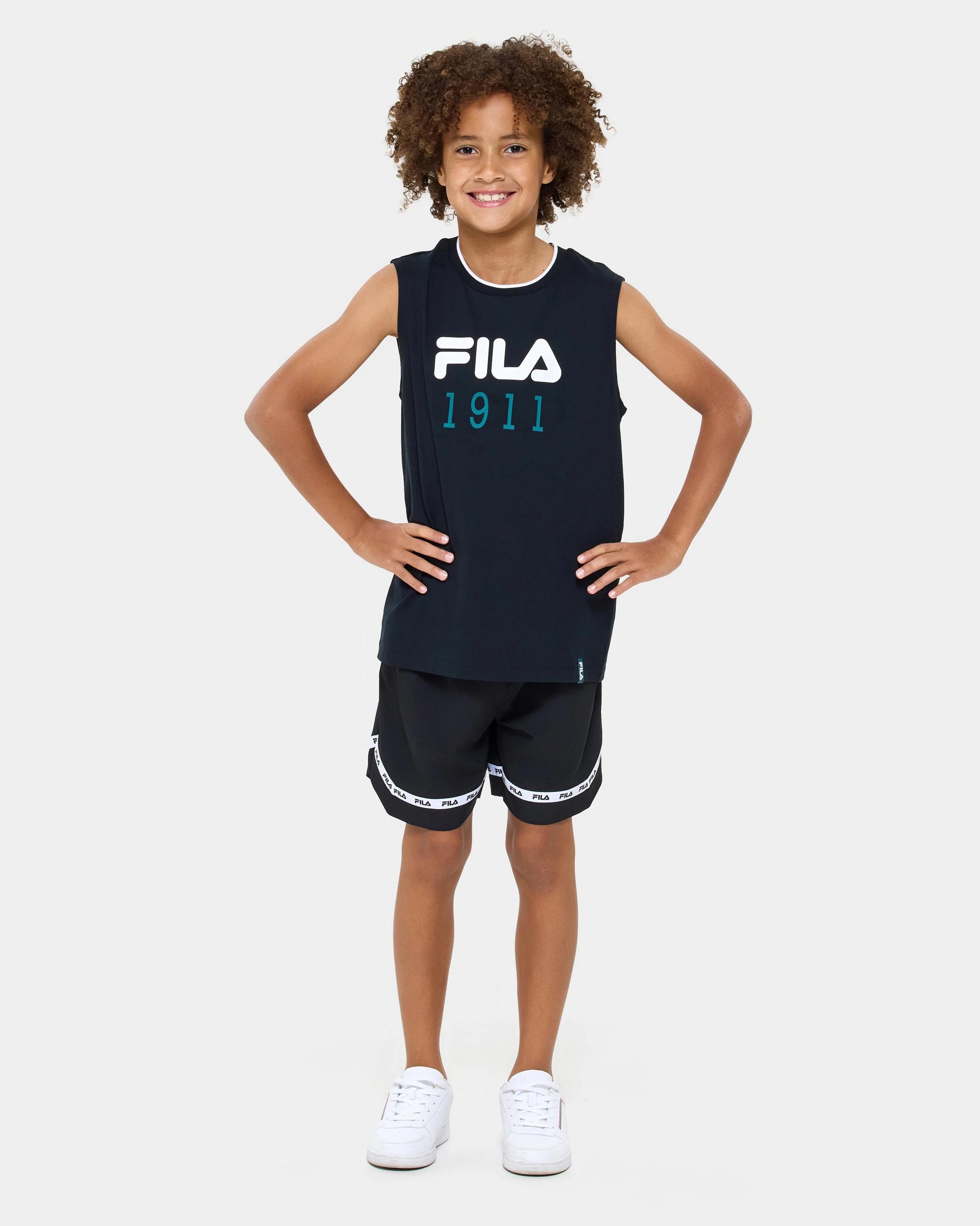 6 Adam Sleeveless Tank - Fila BLACK, 6 of 6