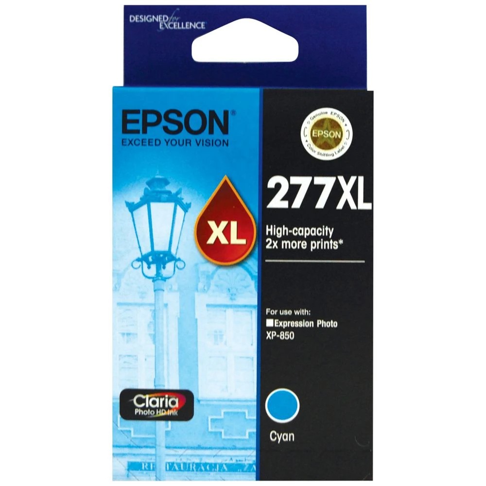 1 Epson 277XL Ink Cartridge Cyan, 1 of 1