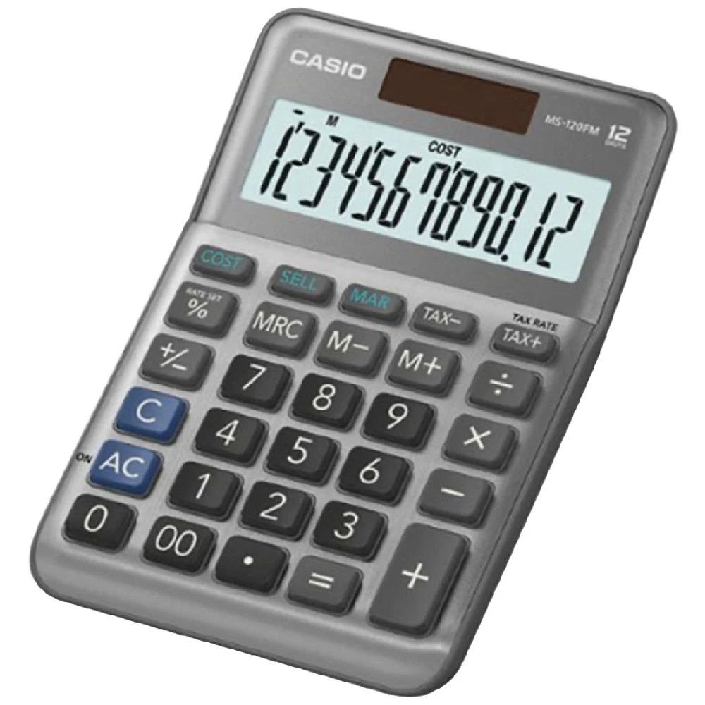 1 Casio MS-120FM 12 Digit Desktop Calculator, 1 of 1
