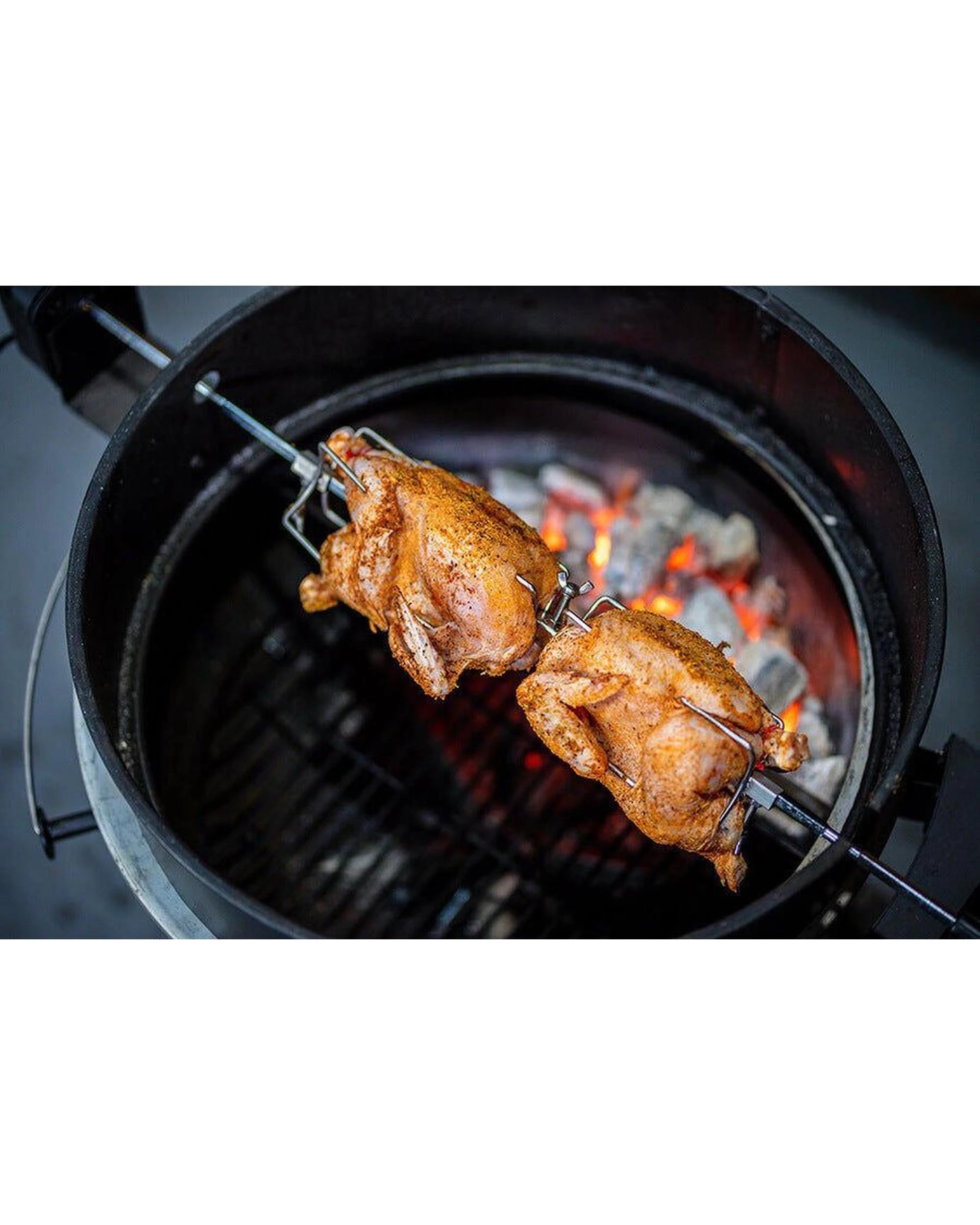 8 Flaming Coals 57cm Kettle Rotisserie Kit, 8 of 10