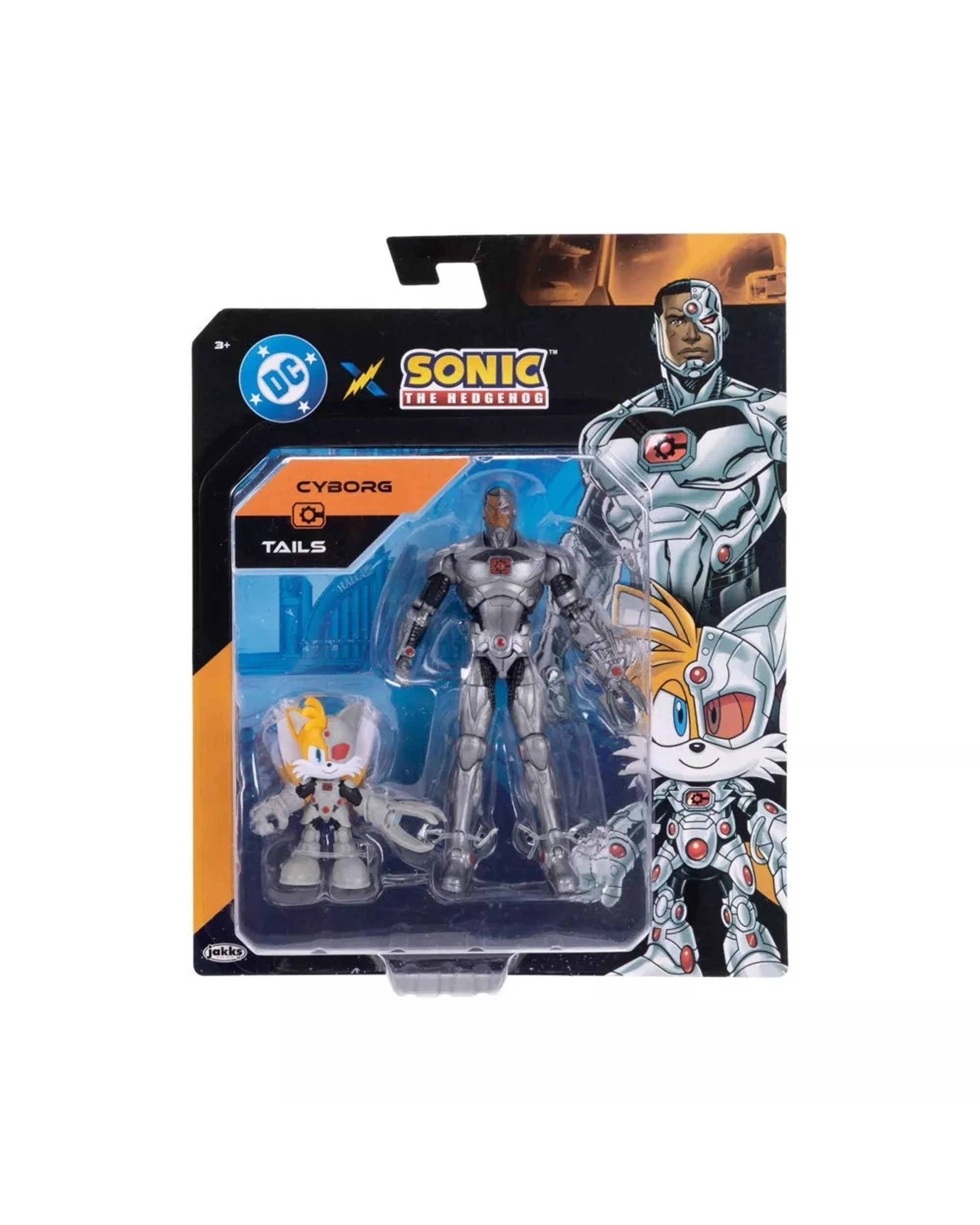 1 Sonic the Hedgehog X DC Cyborg and Tails as Cyborg 5 inch Action Figure 2 Pack, 1 of 8